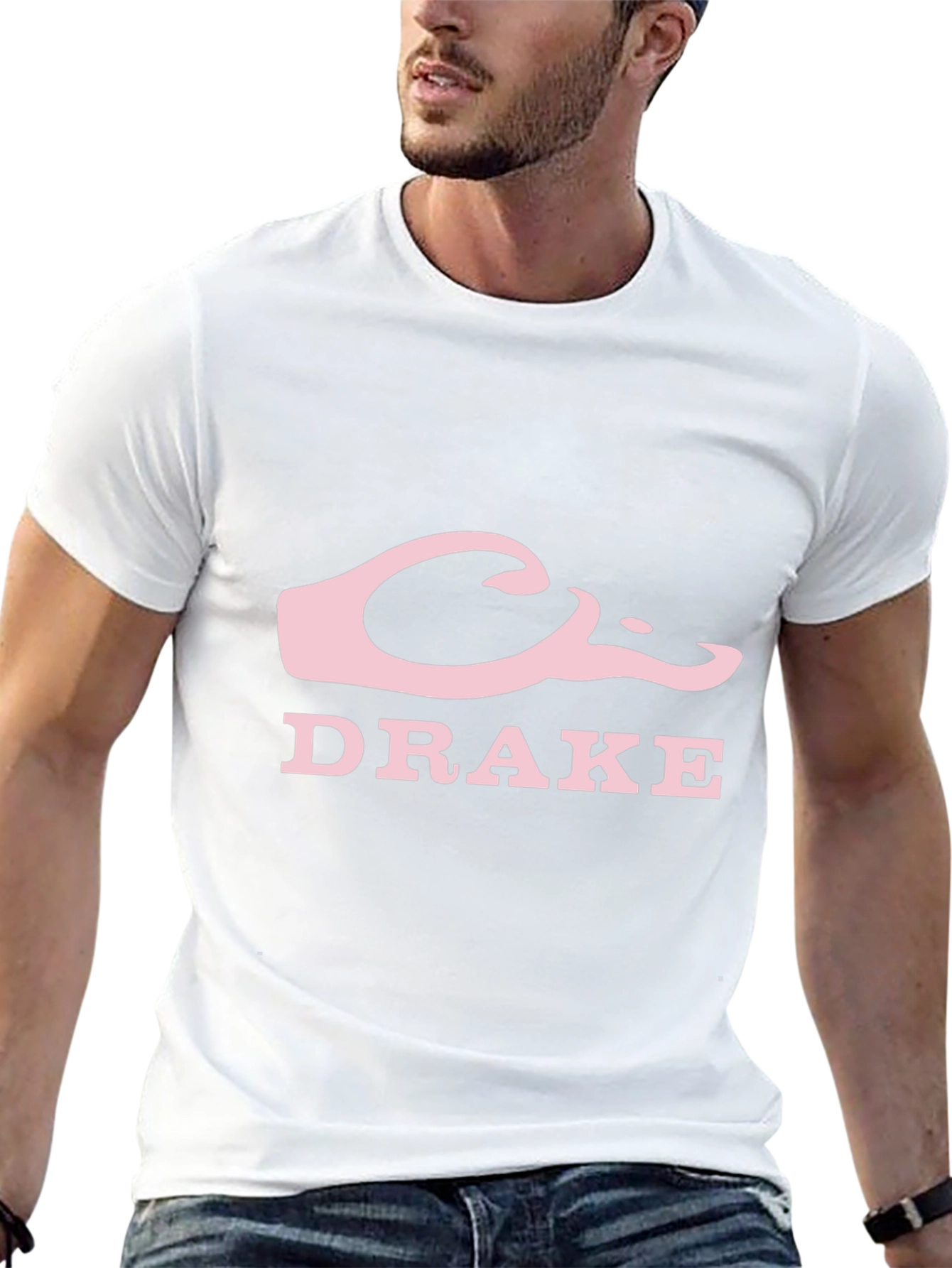 Drake Logo Black Cotton Graphic Tee