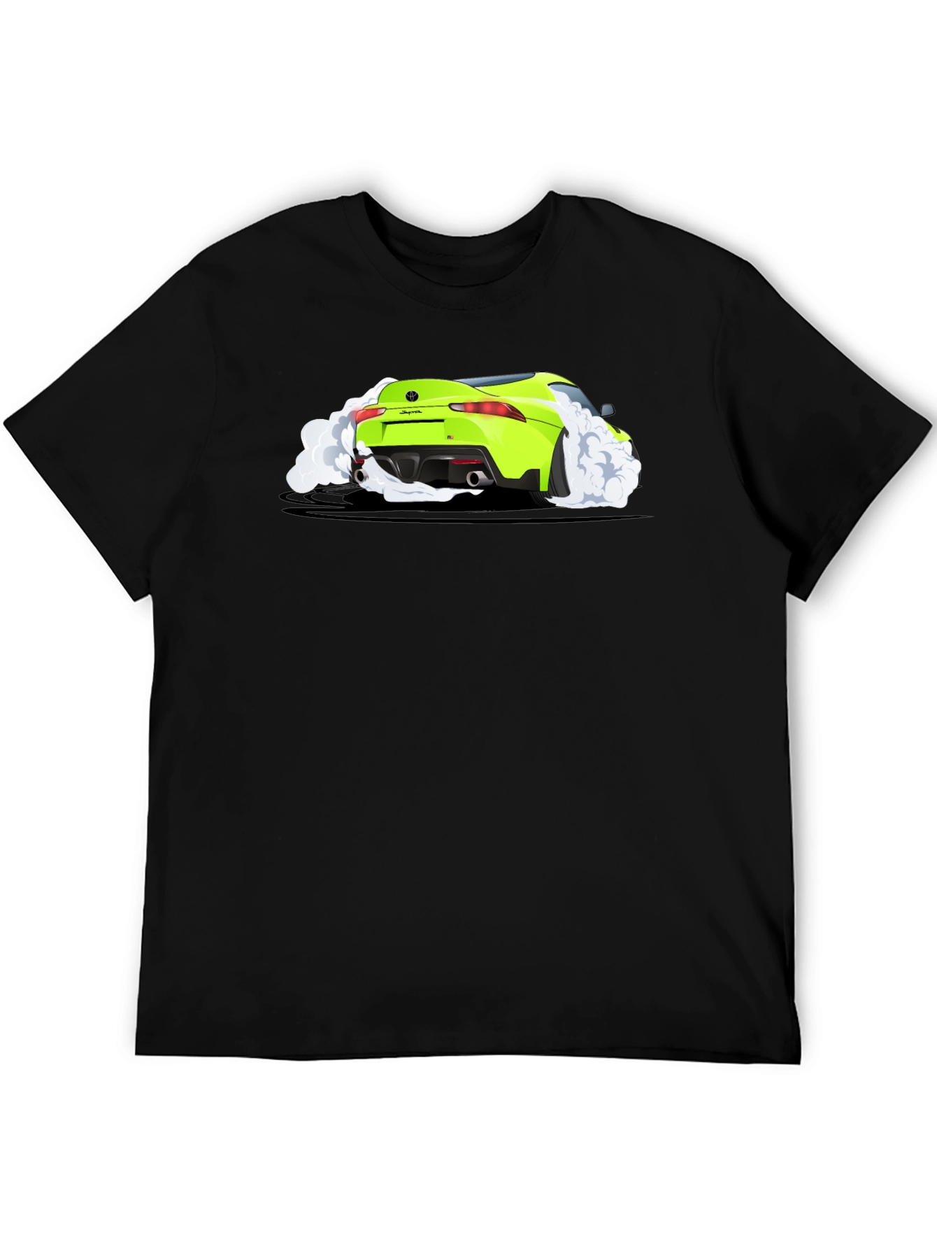 Supra Burnout Tee - Black Cotton Graphic T-Shirt
