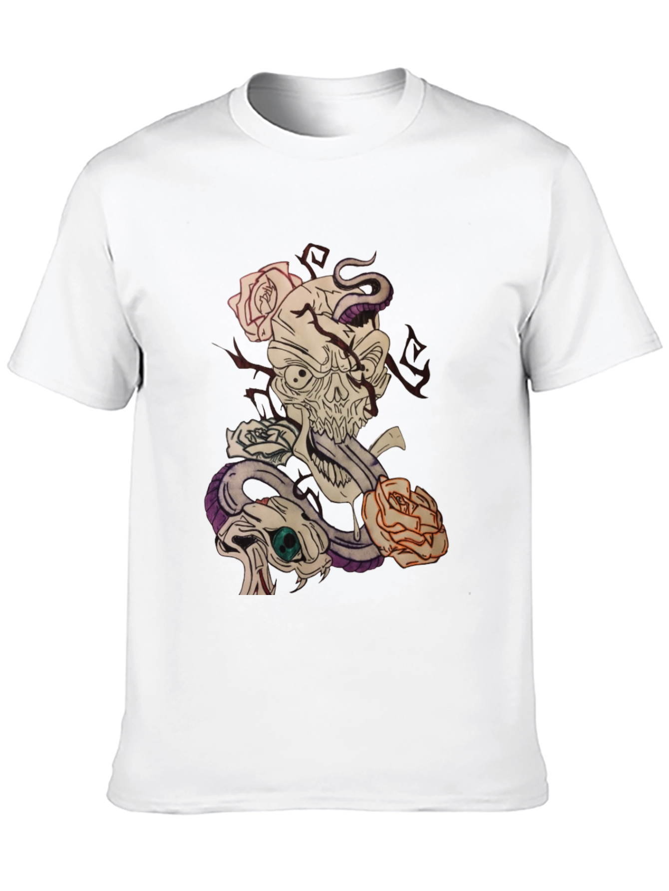 Skull and Snake Graphic Tee