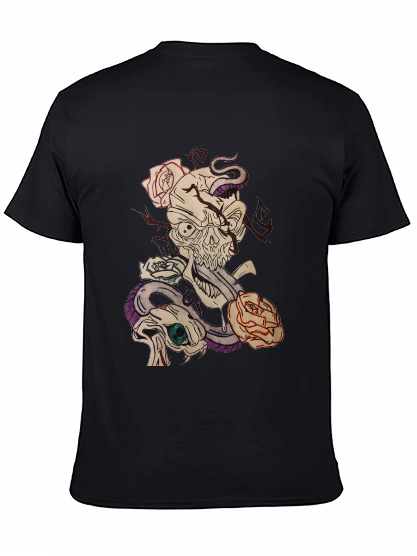 Skull and Snake Graphic Tee