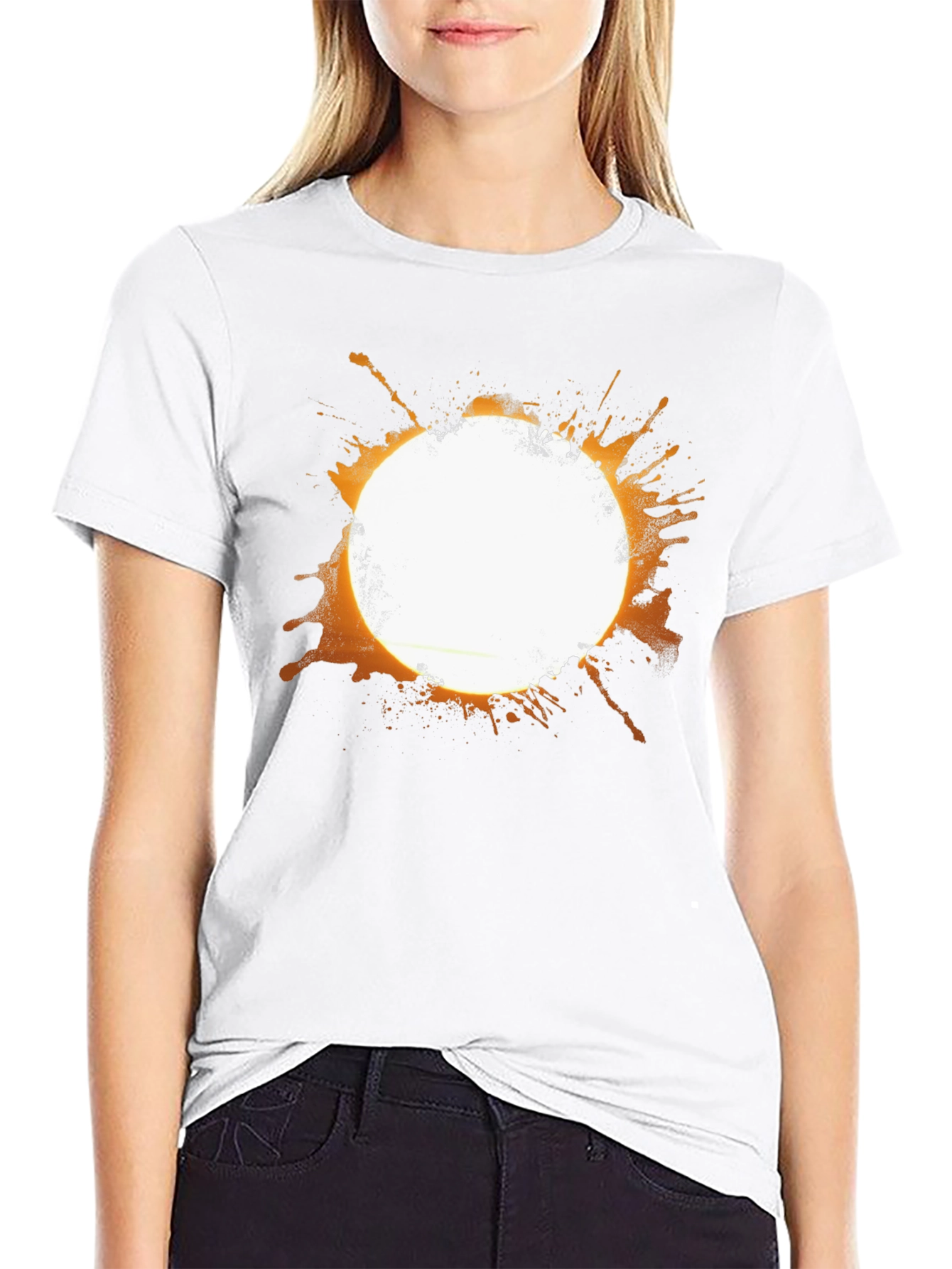 Mens Graphic T-Shirt - Abstract Splash Design