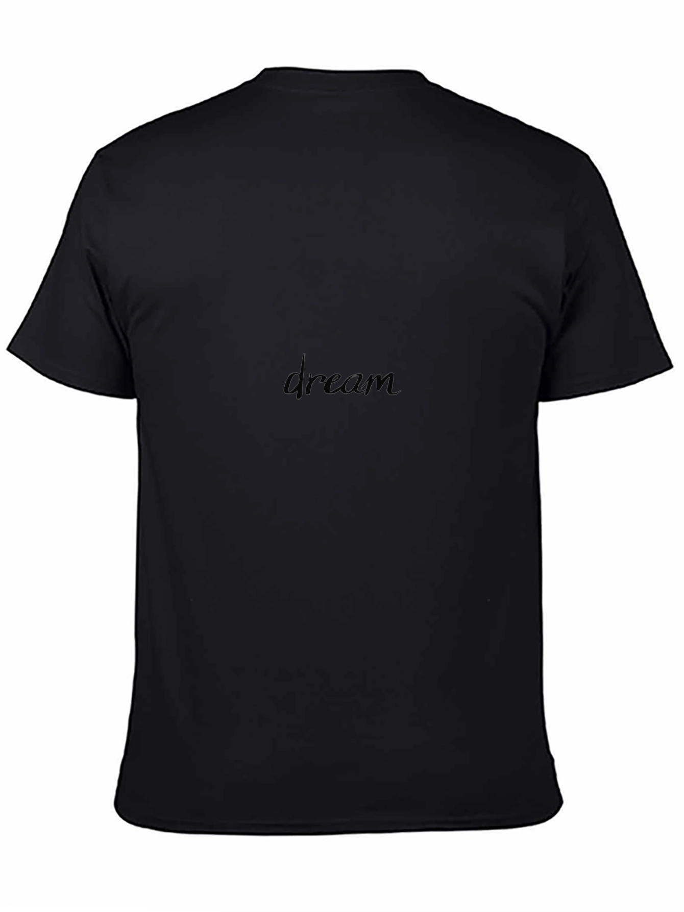 Mens Black Dream Graphic T-Shirt - Casual Comfort