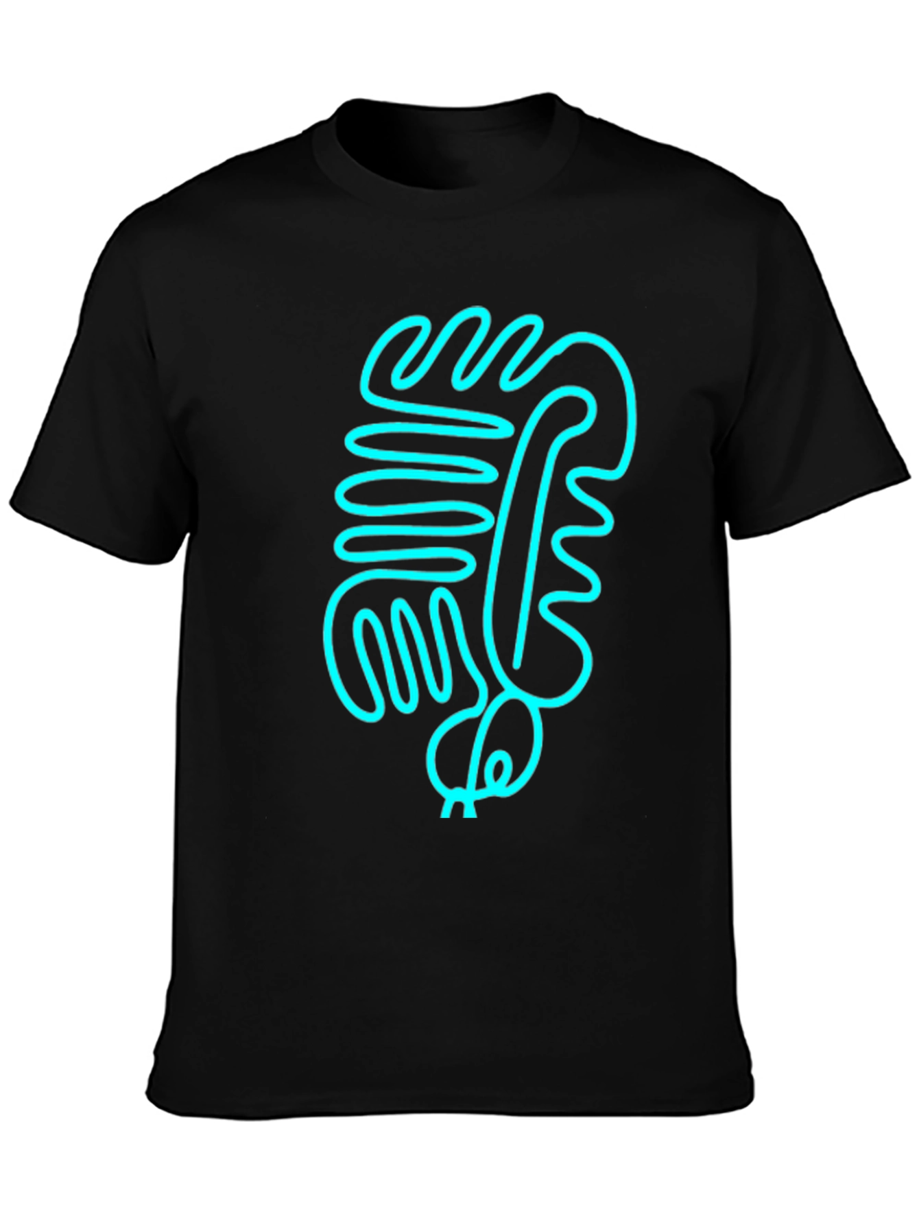 Abstract Line Art Graphic Tee - Modern Style