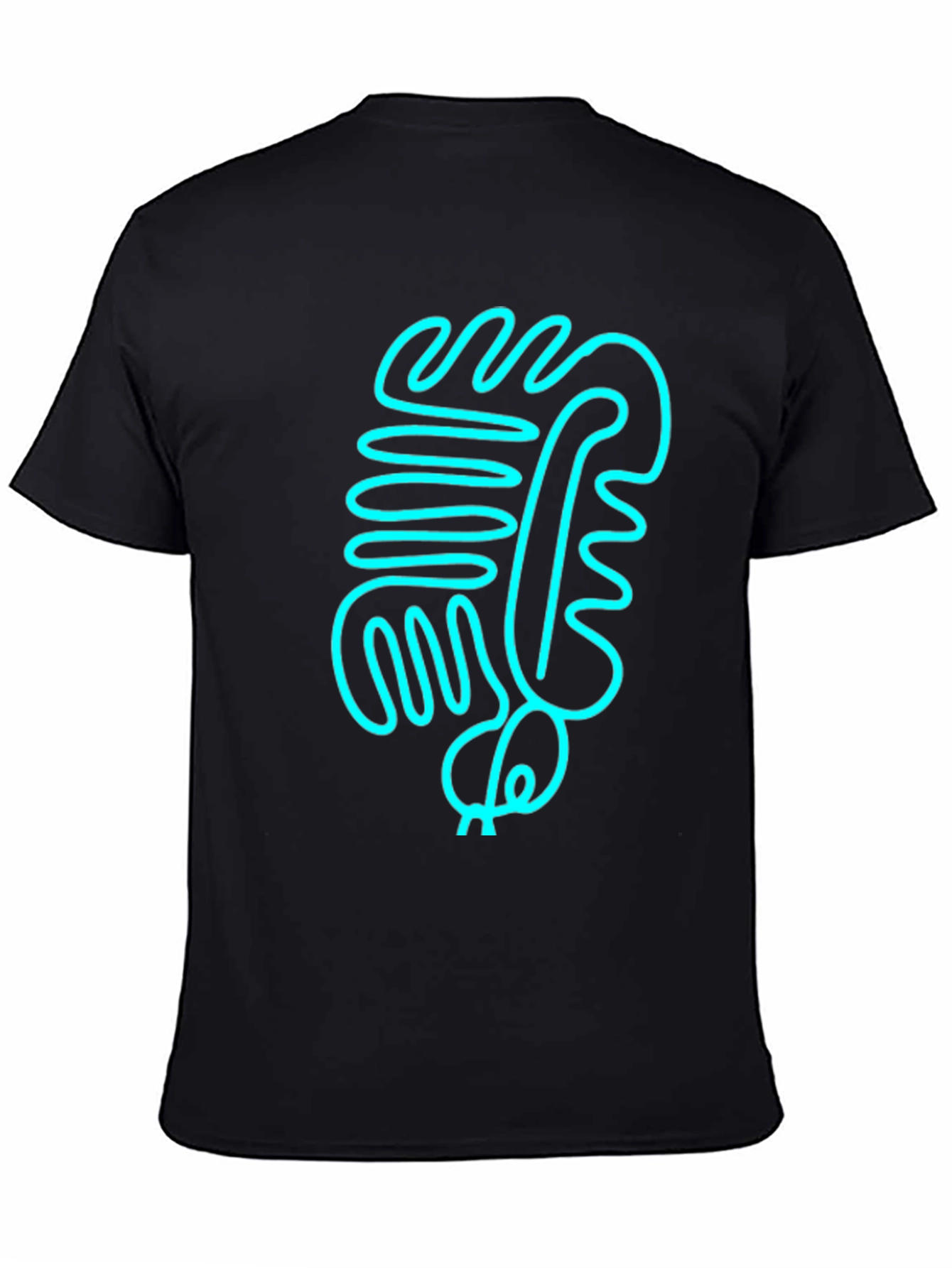 Abstract Line Art Graphic Tee - Modern Style