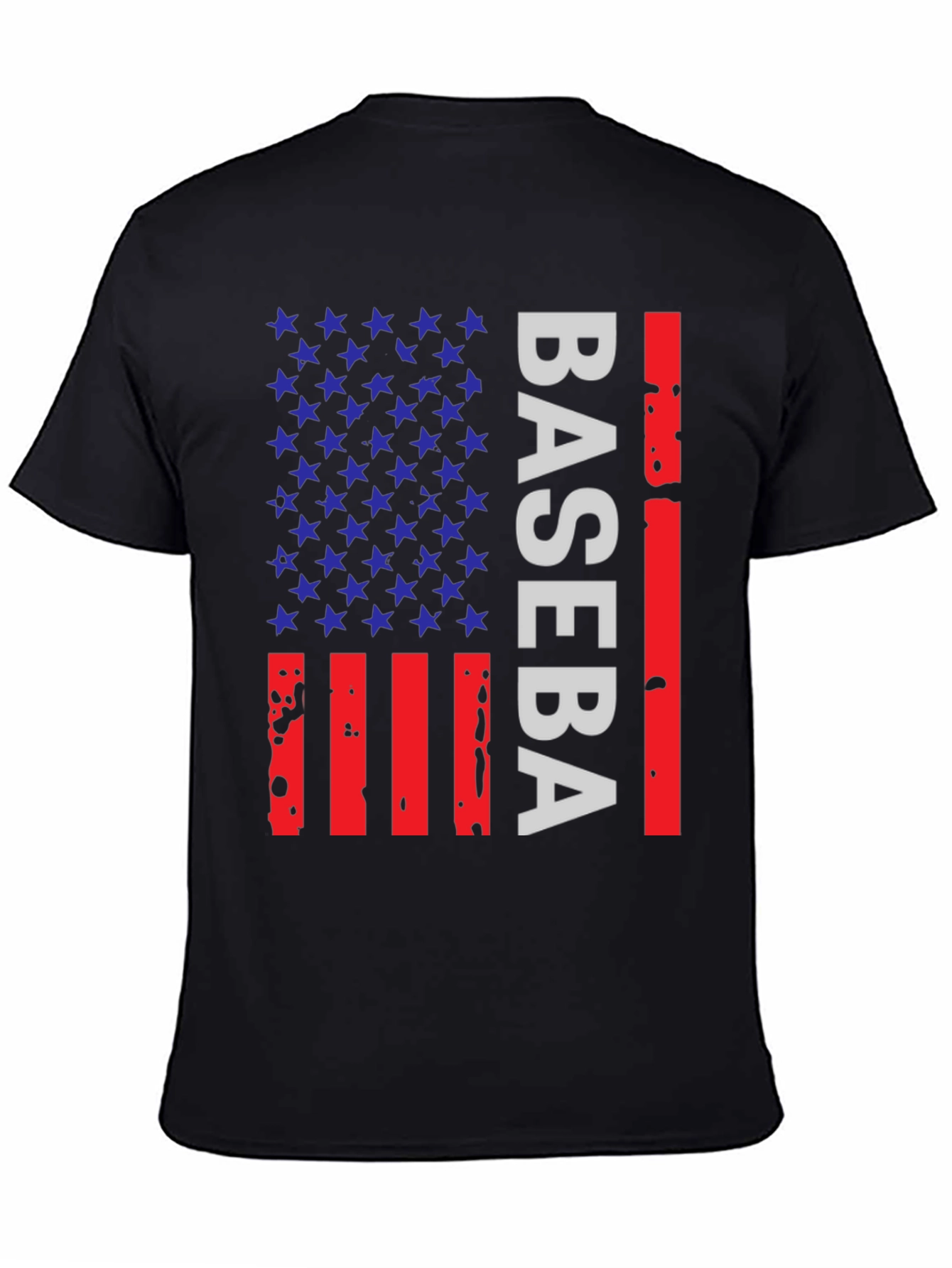 Baseball American Flag T-Shirt
