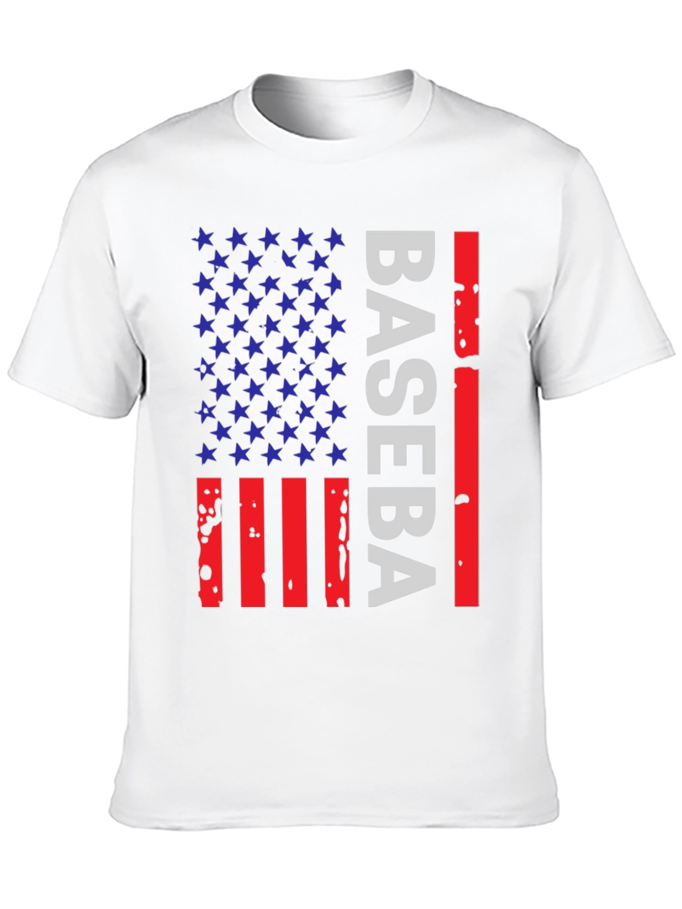 Baseball American Flag T-Shirt