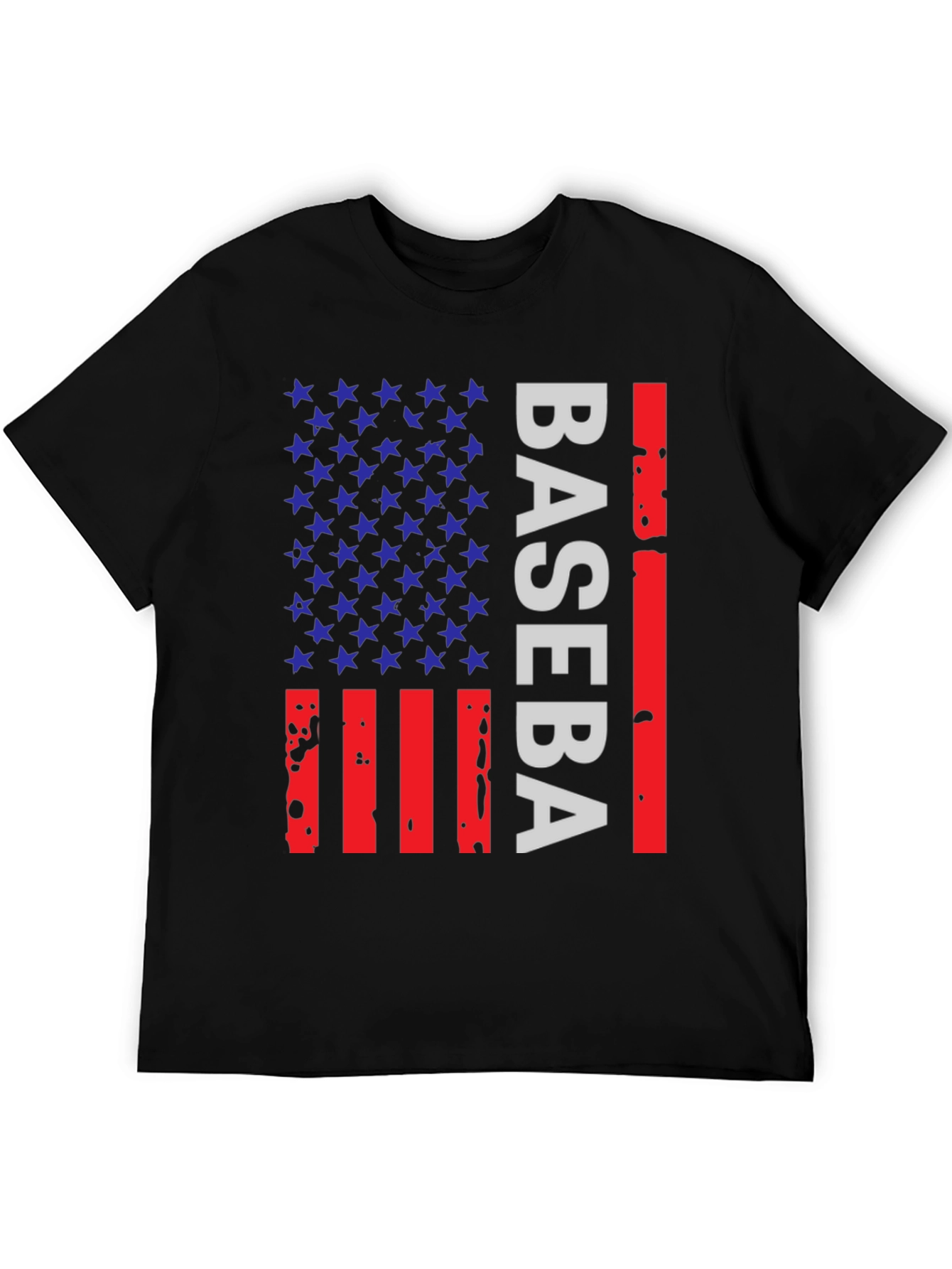Baseball American Flag T-Shirt