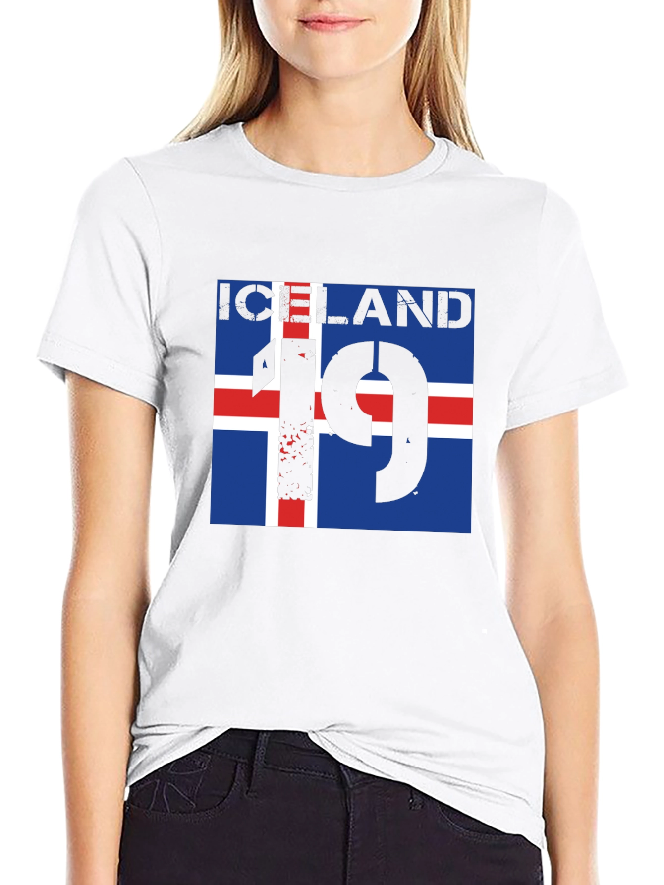 Iceland Flag Graphic T-Shirt