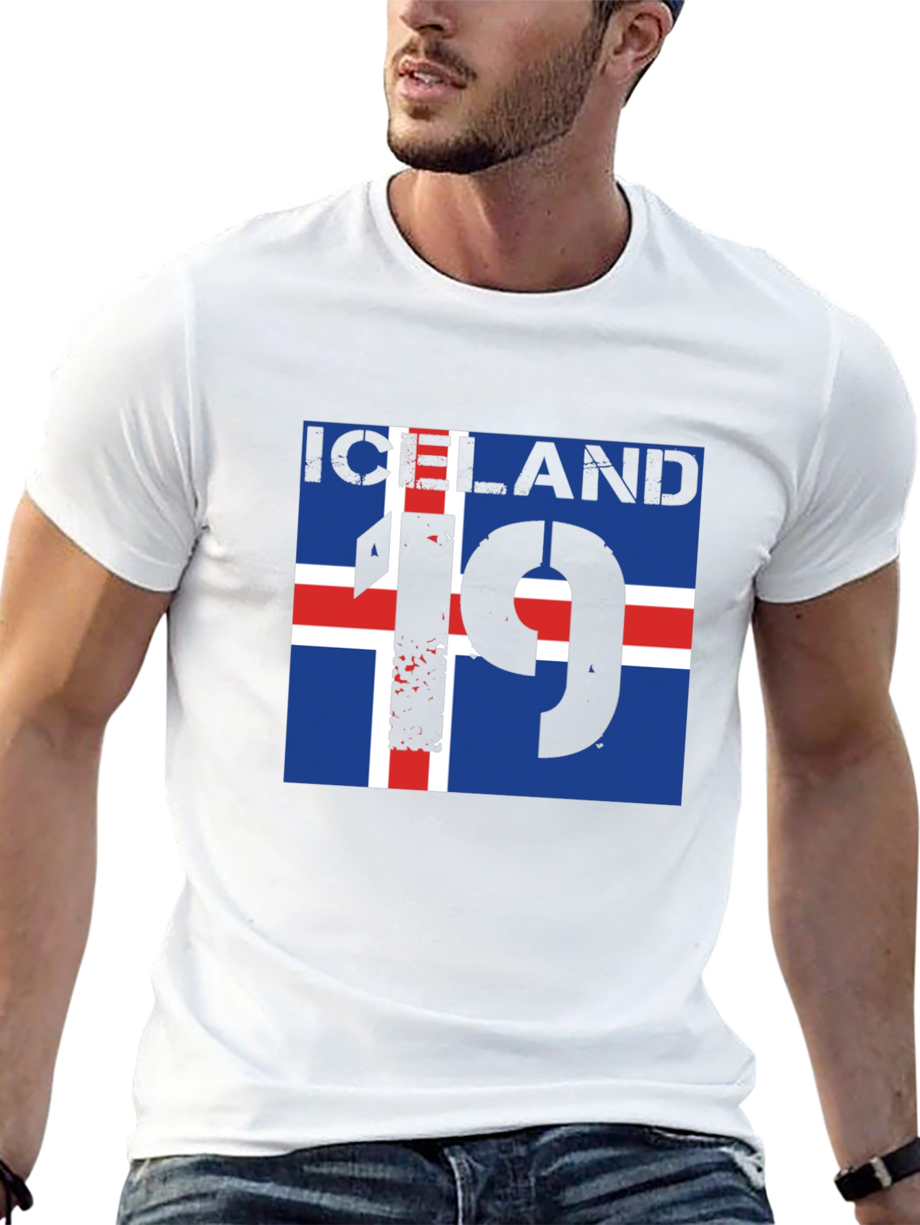 Iceland Flag Graphic T-Shirt
