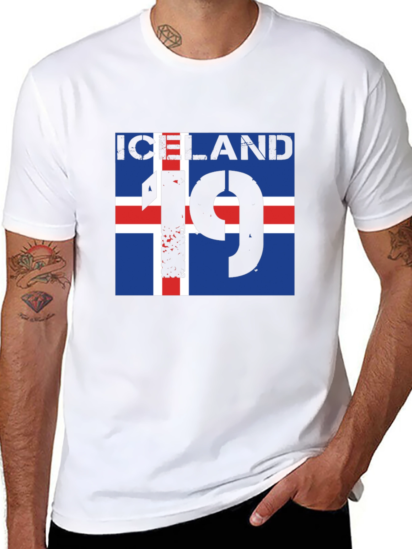 Iceland Flag Graphic T-Shirt