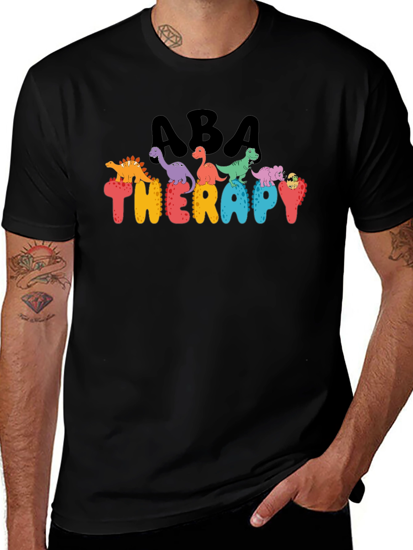 ABA Therapy Dinosaur Graphic T-Shirt