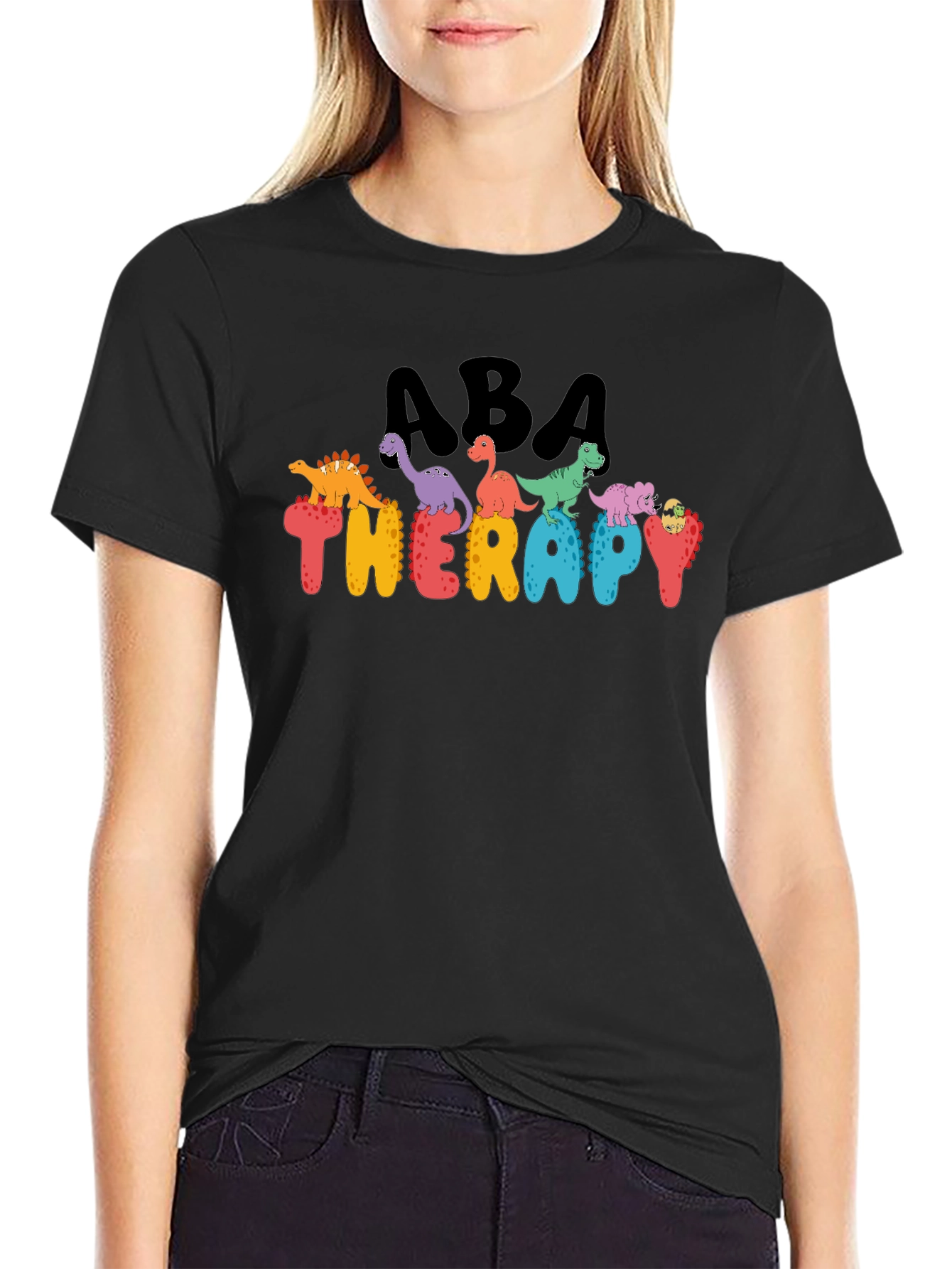 ABA Therapy Dinosaur Graphic T-Shirt