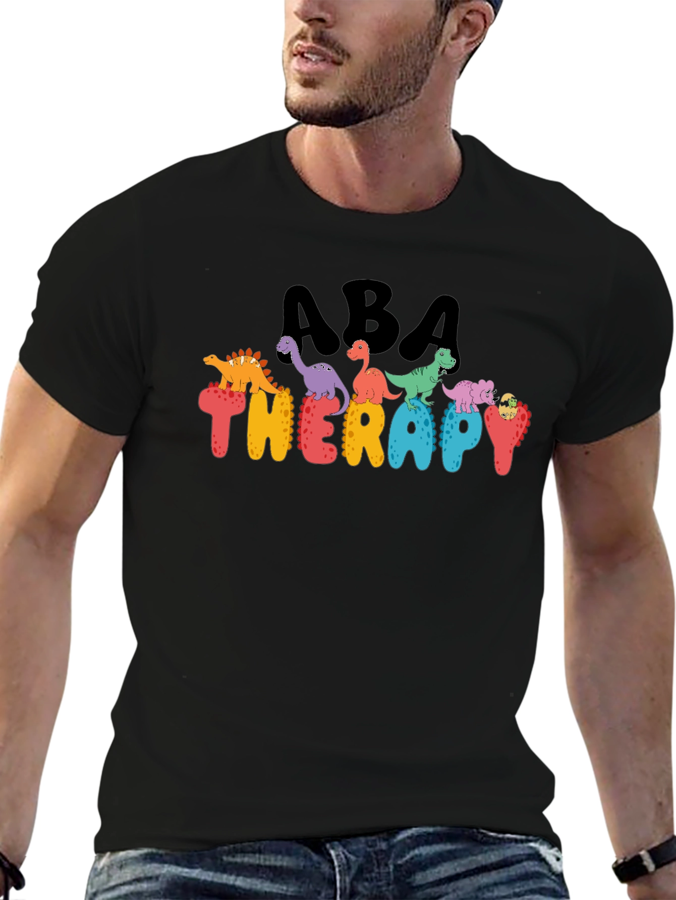 ABA Therapy Dinosaur Graphic T-Shirt