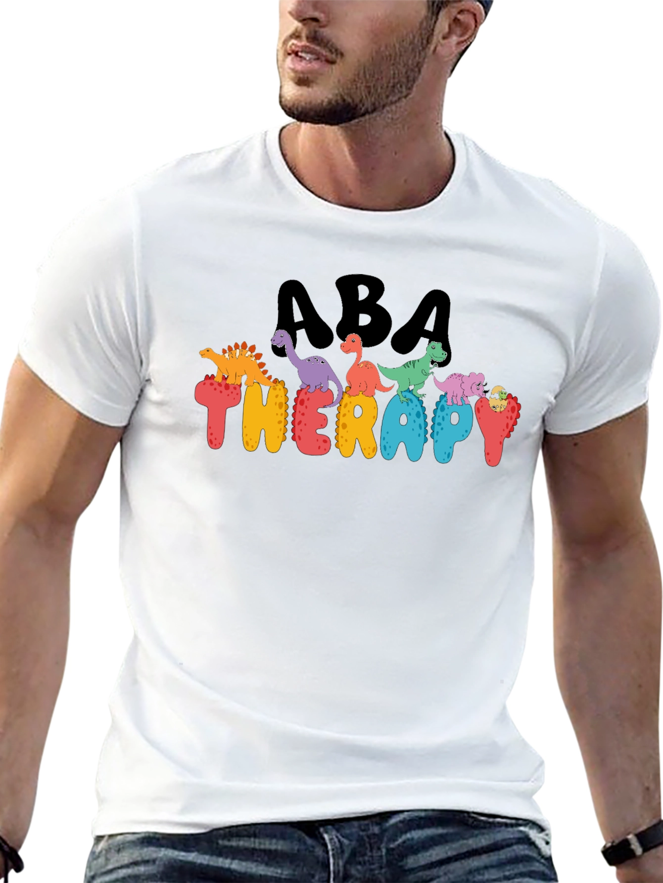 ABA Therapy Dinosaur Graphic T-Shirt