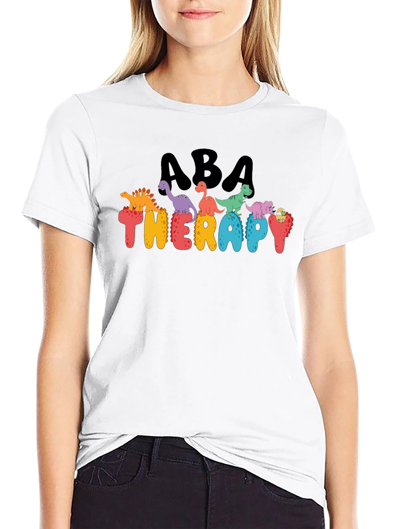 ABA Therapy Dinosaur Graphic T-Shirt