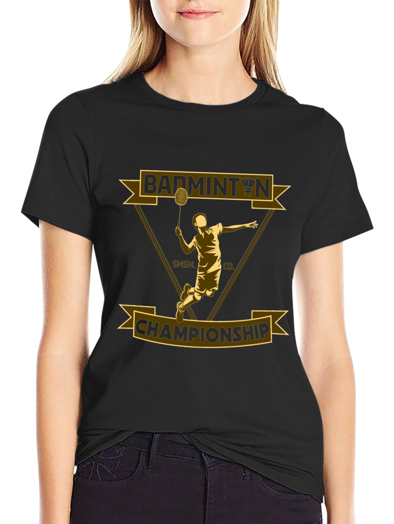 Badminton Championship Graphic T-Shirt