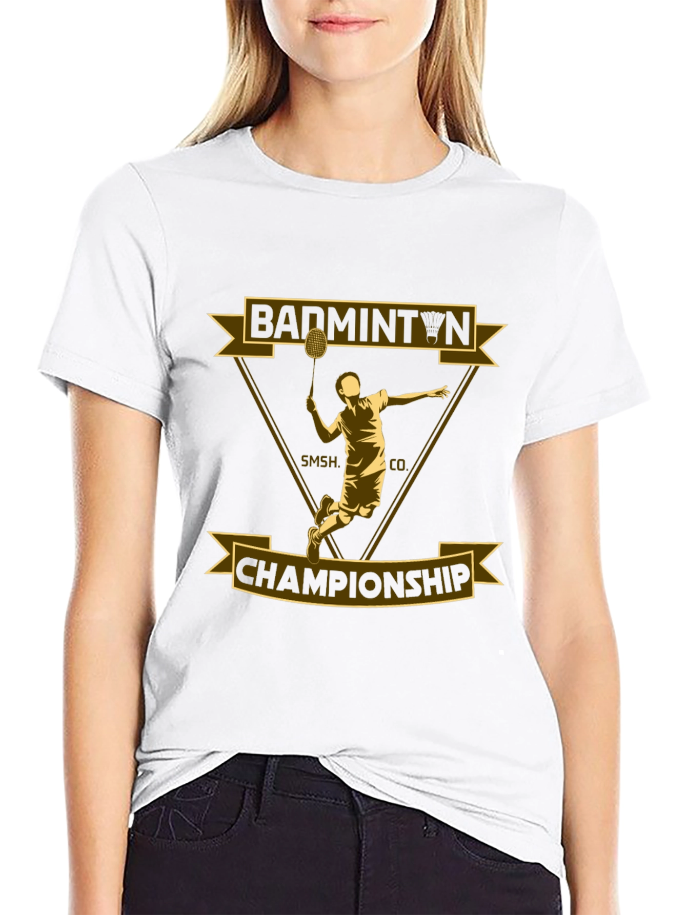 Badminton Championship Graphic T-Shirt