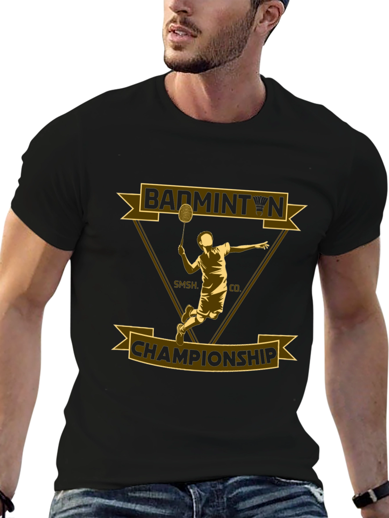 Badminton Championship Graphic T-Shirt