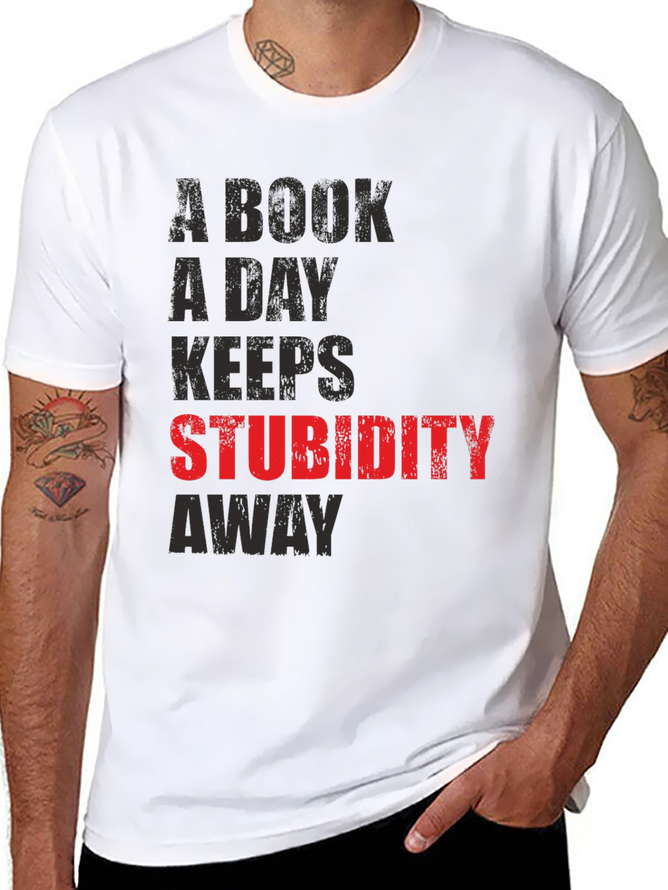 A Book A Day Keeps Stupidity Away T-Shirt
