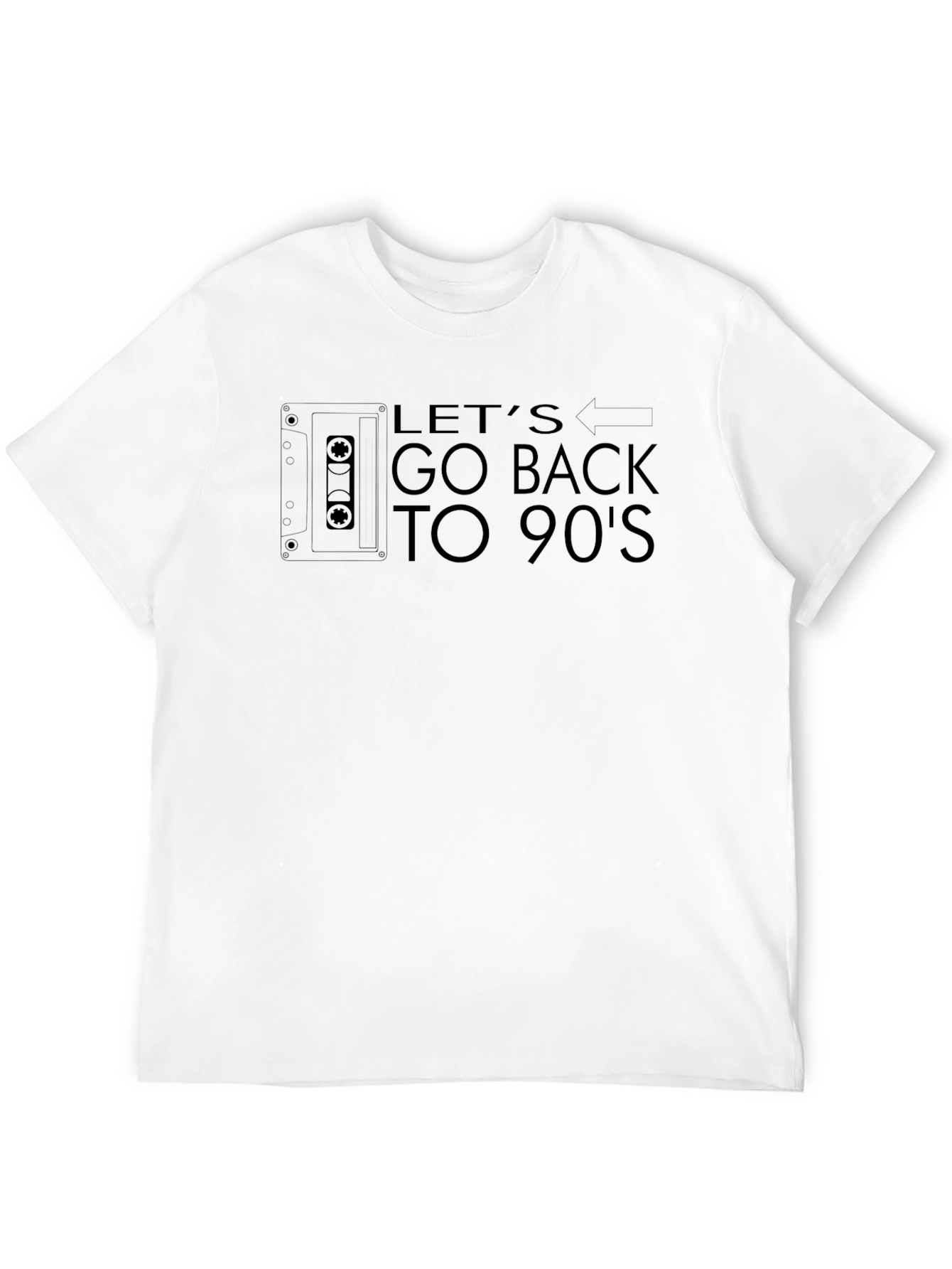 Retro 90s Cassette Graphic Tee - Throwback Style