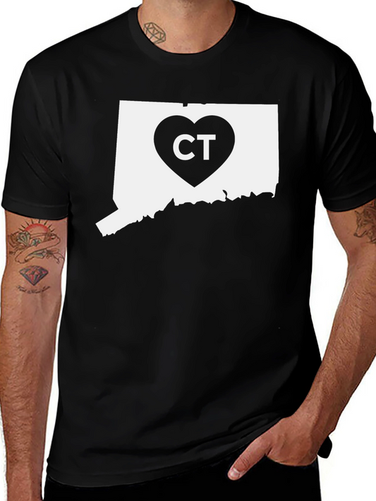 CT State Love Heart T-Shirt