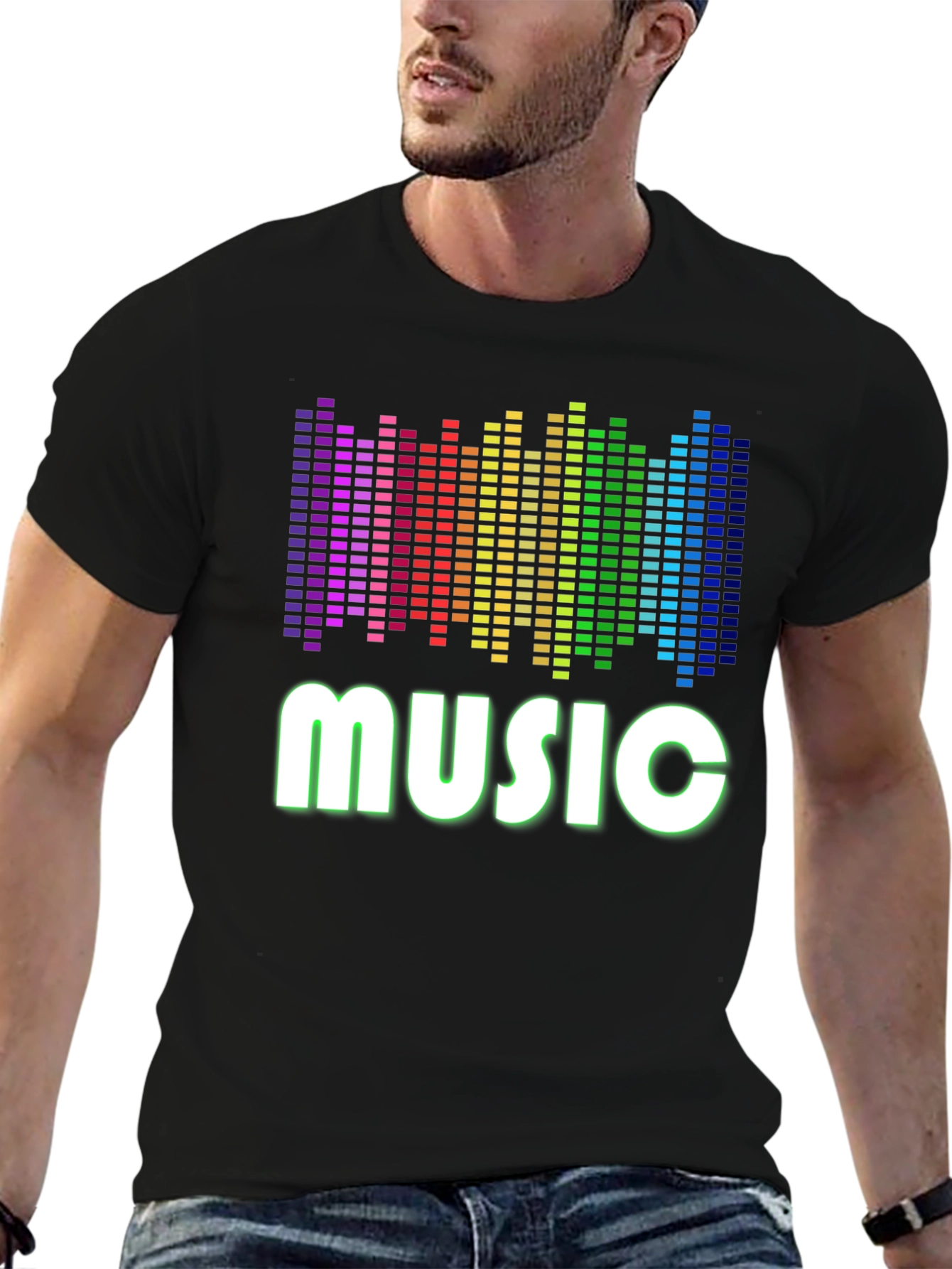 Music Spectrum Graphic T-Shirt - Soft Cotton Tee