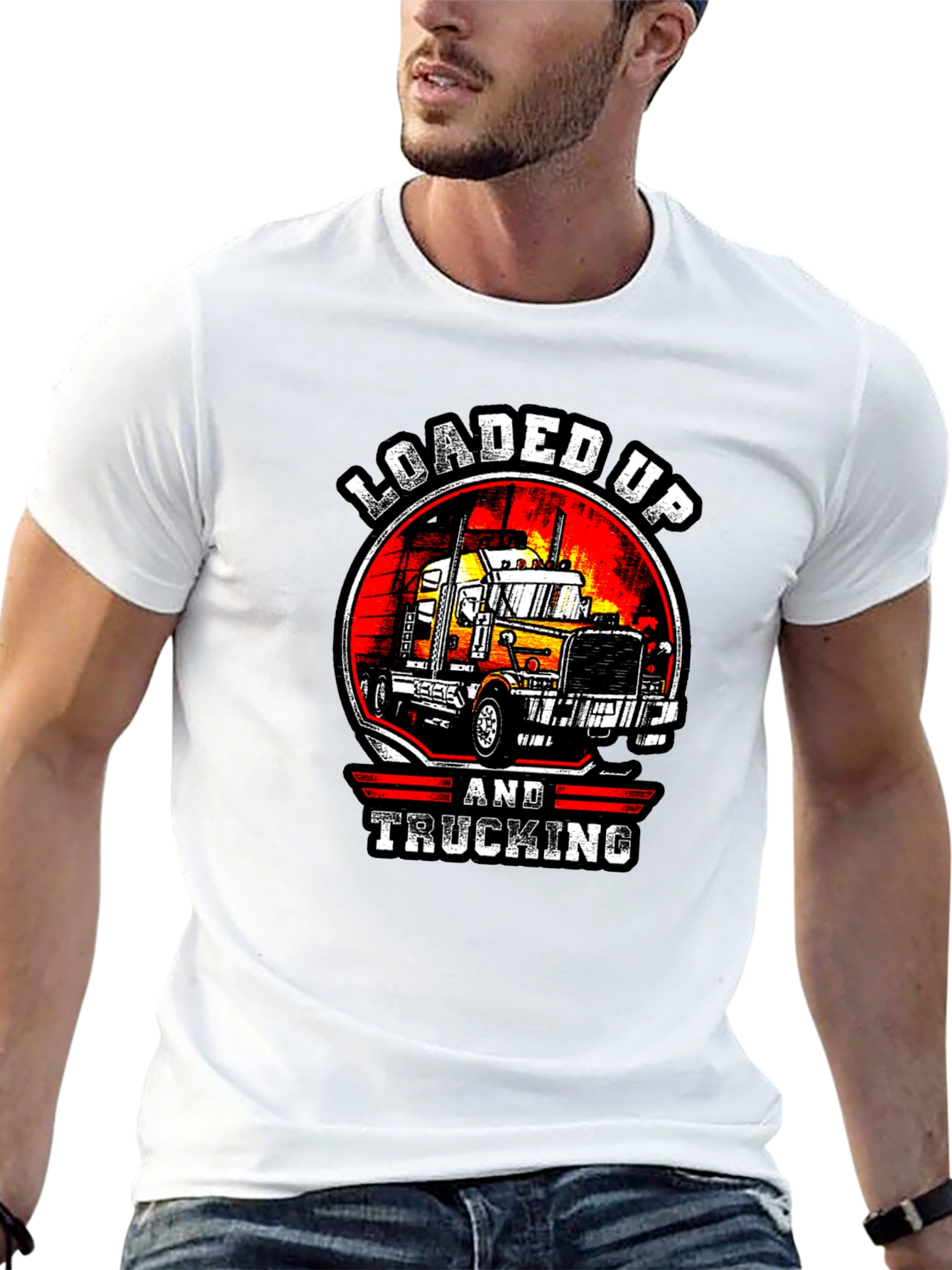 Loaded Up & Trucking Graphic T-Shirt
