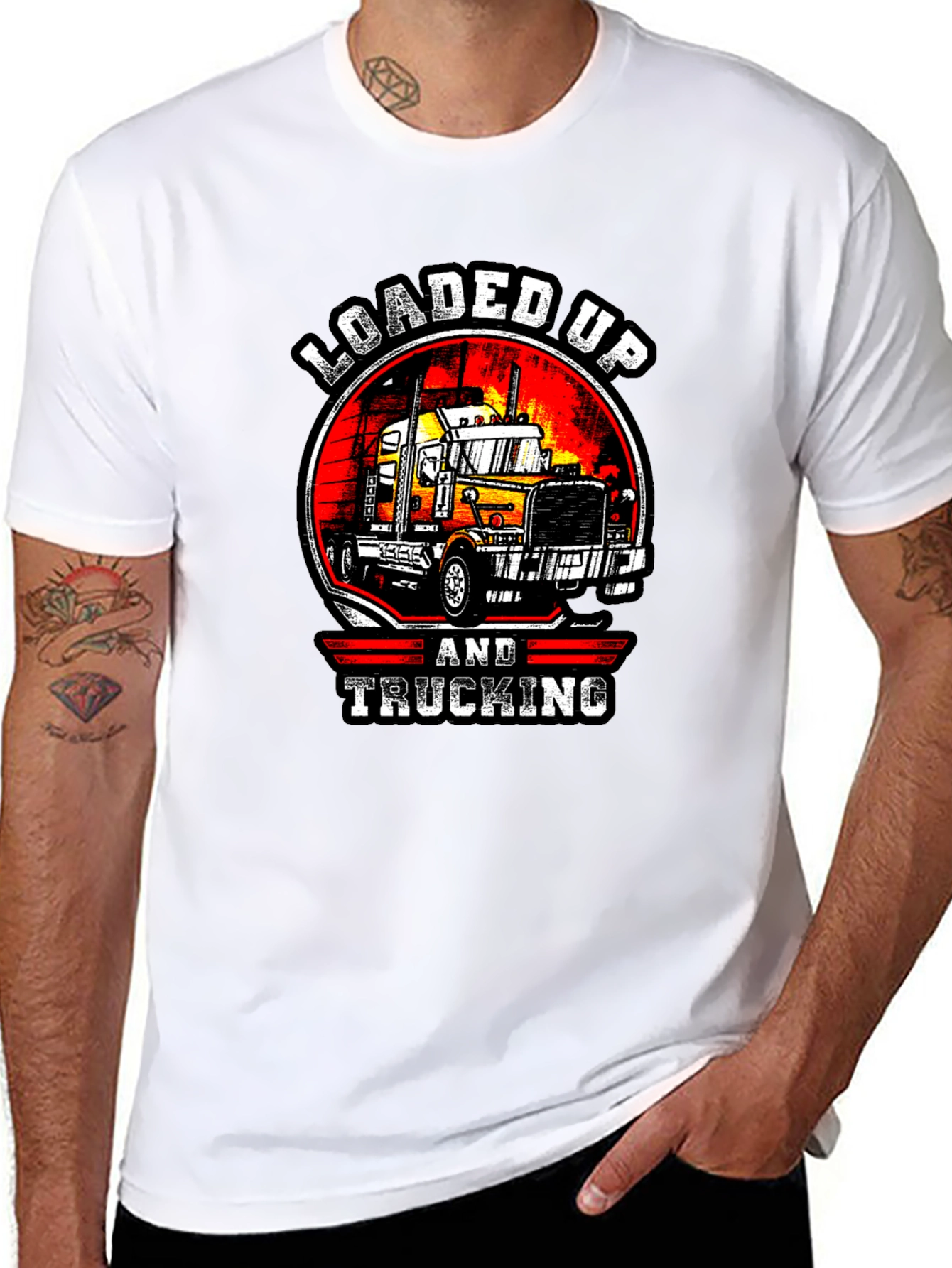 Loaded Up & Trucking Graphic T-Shirt