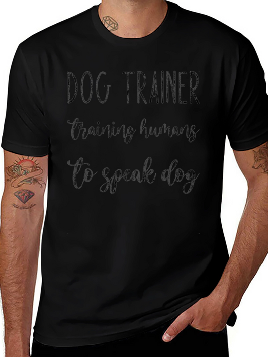 Dog Trainer Graphic Tee - Speak Dog