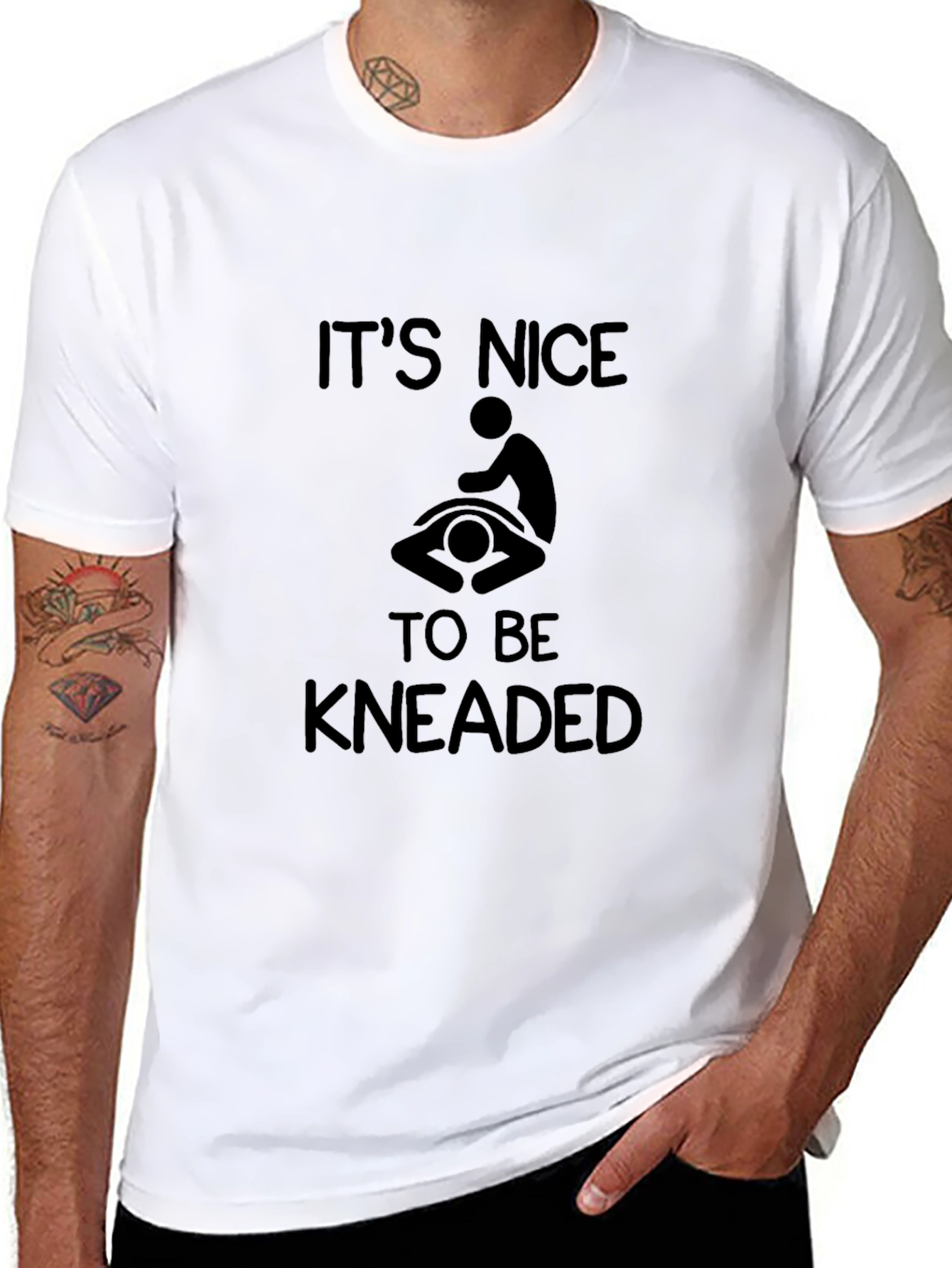Its Nice To Be Kneaded Funny Massage T-Shirt