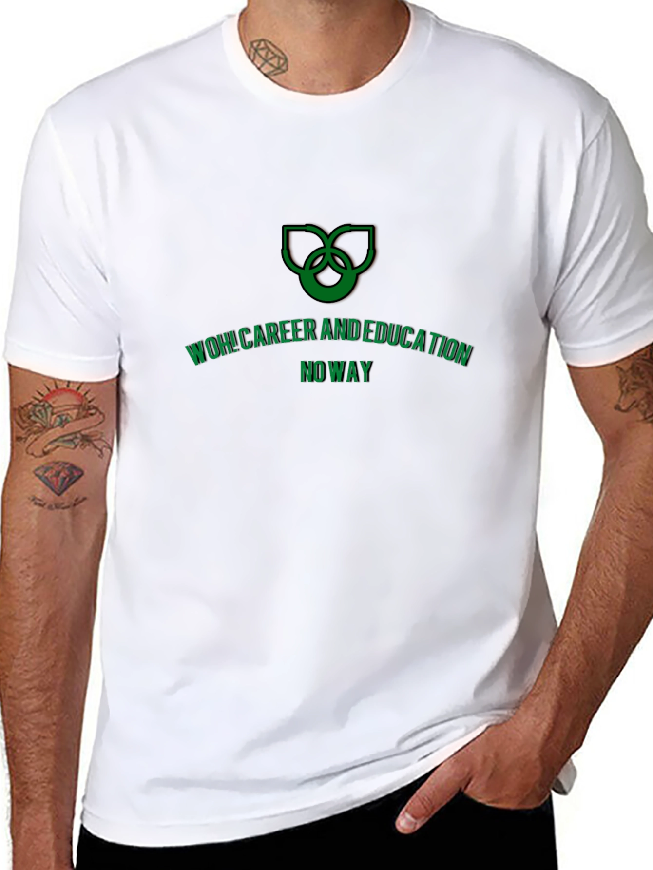 WOH! Career and Education Tee - Funny Graphic T-Shirt