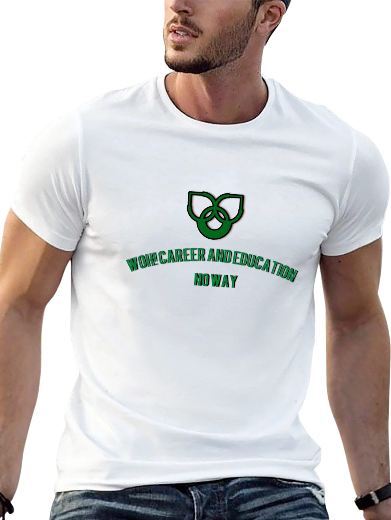 WOH! Career and Education Tee - Funny Graphic T-Shirt