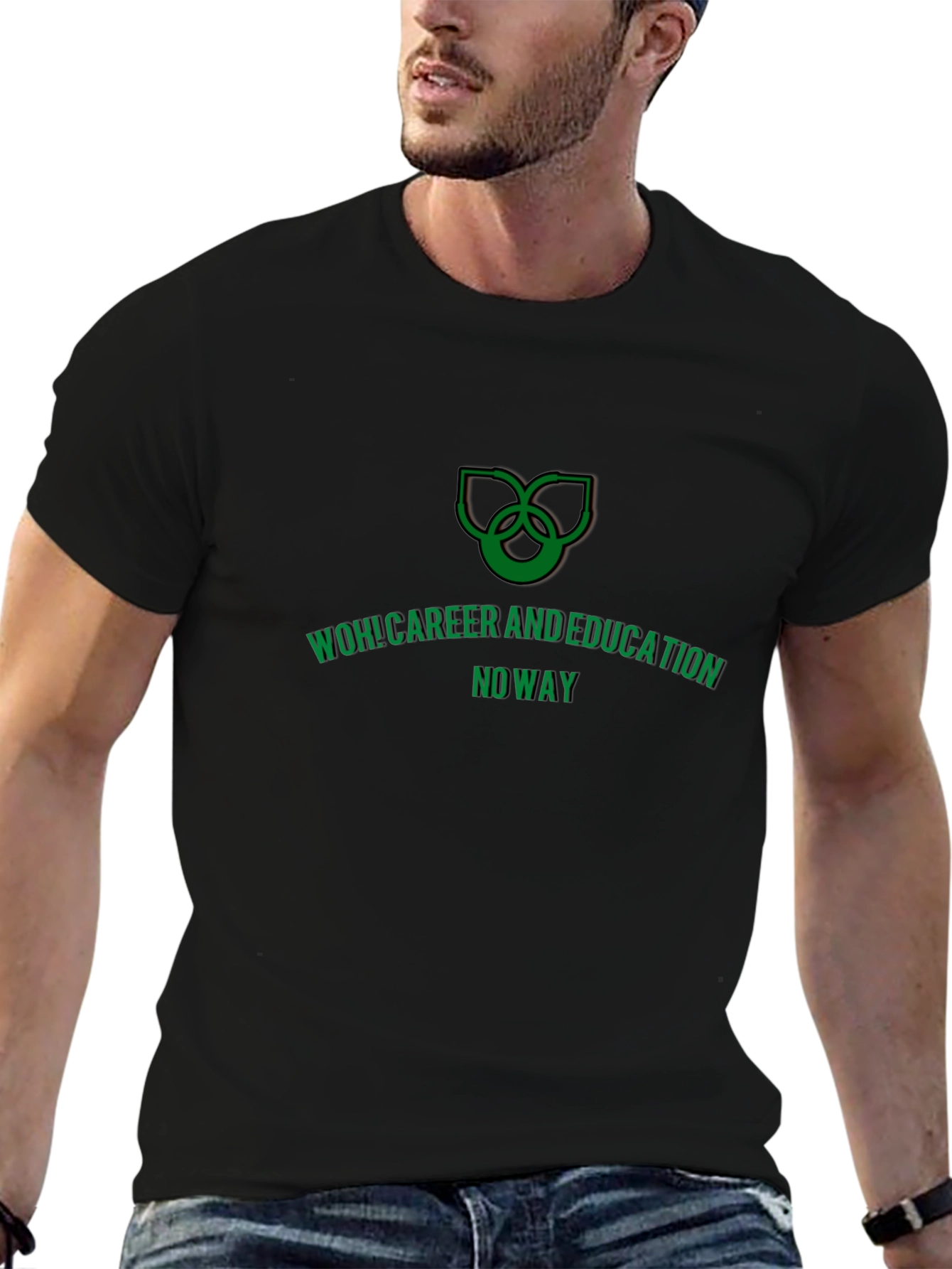 WOH! Career and Education Tee - Funny Graphic T-Shirt