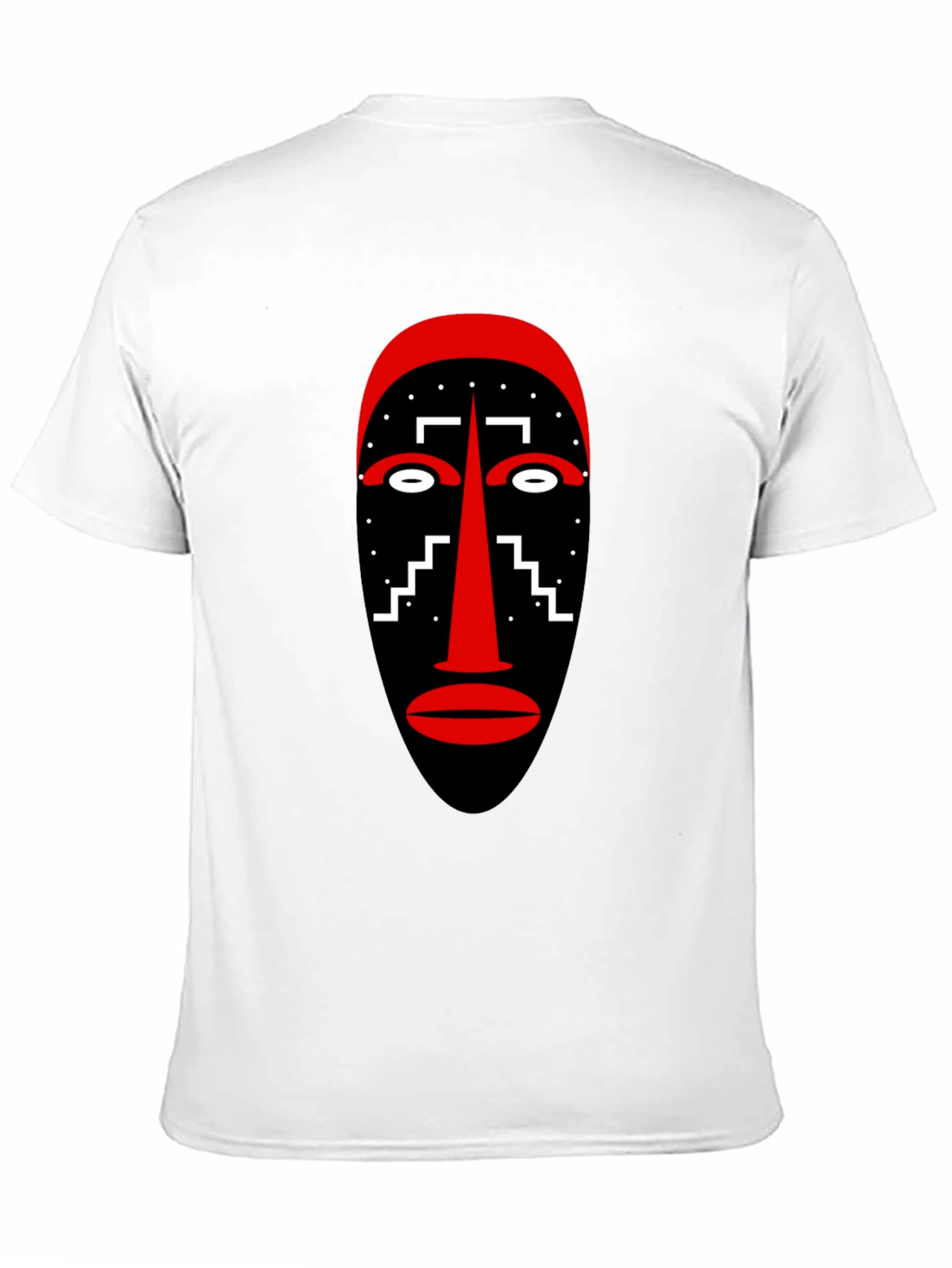 Tribal Mask Graphic Tee - Unique Style
