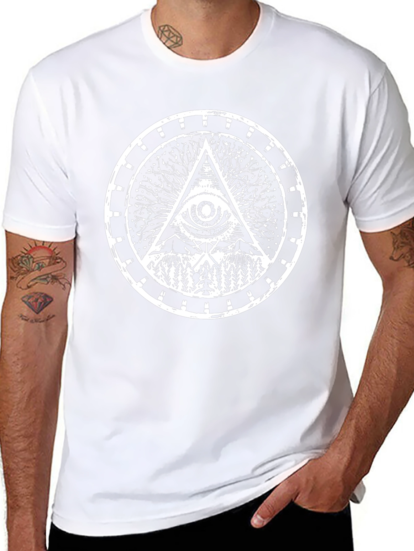 Eye of Providence Graphic T-Shirt - Black