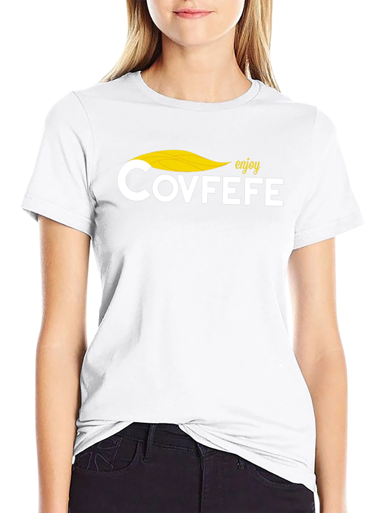 Enjoy Covfefe Graphic Tee - Novelty T-Shirt