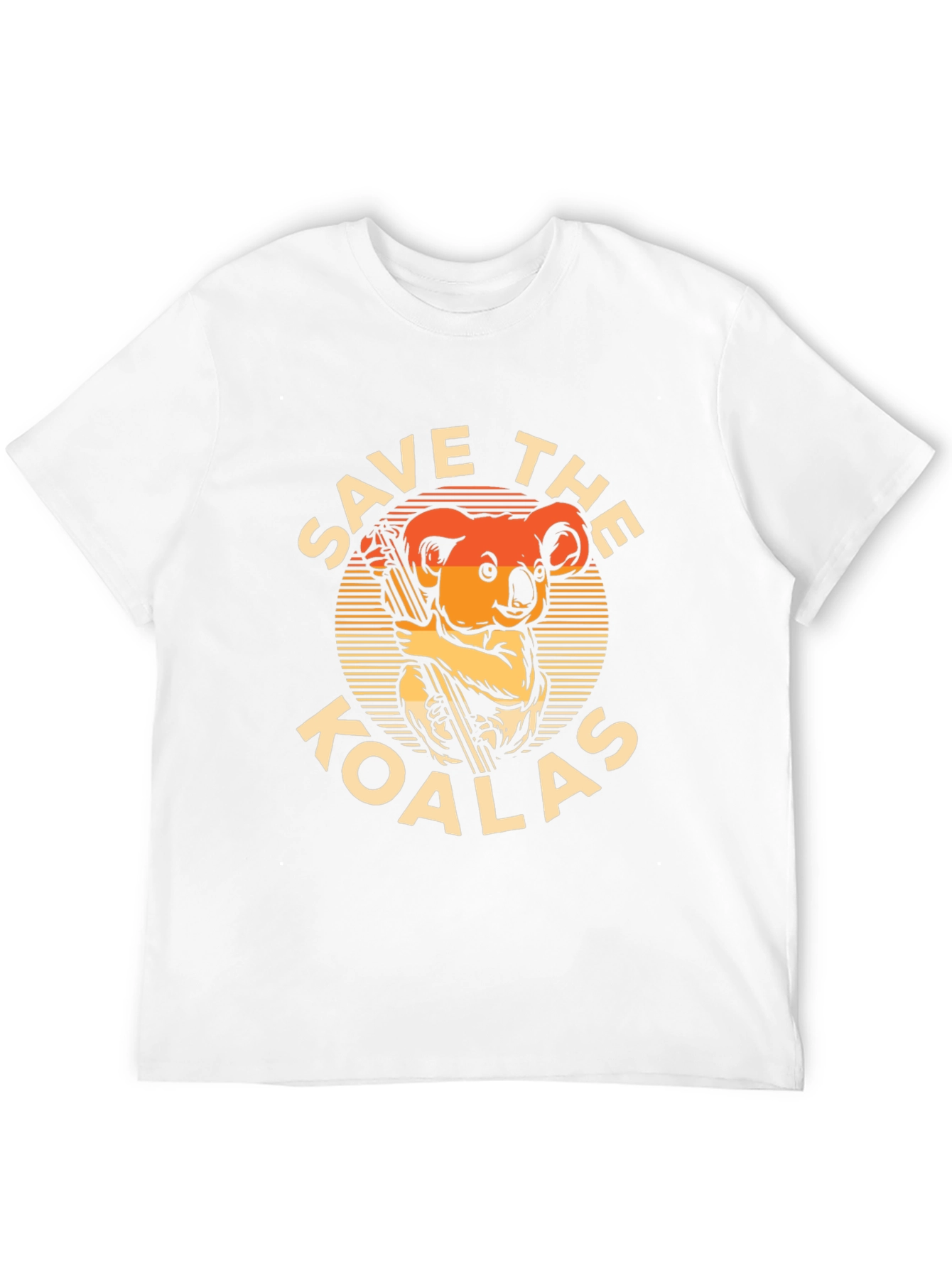 Save the Koalas Graphic T-Shirt - Black Cotton Tee
