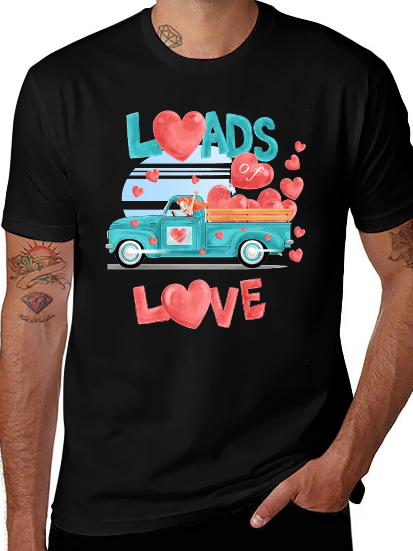 Loads of Love Valentines Day Graphic Tee