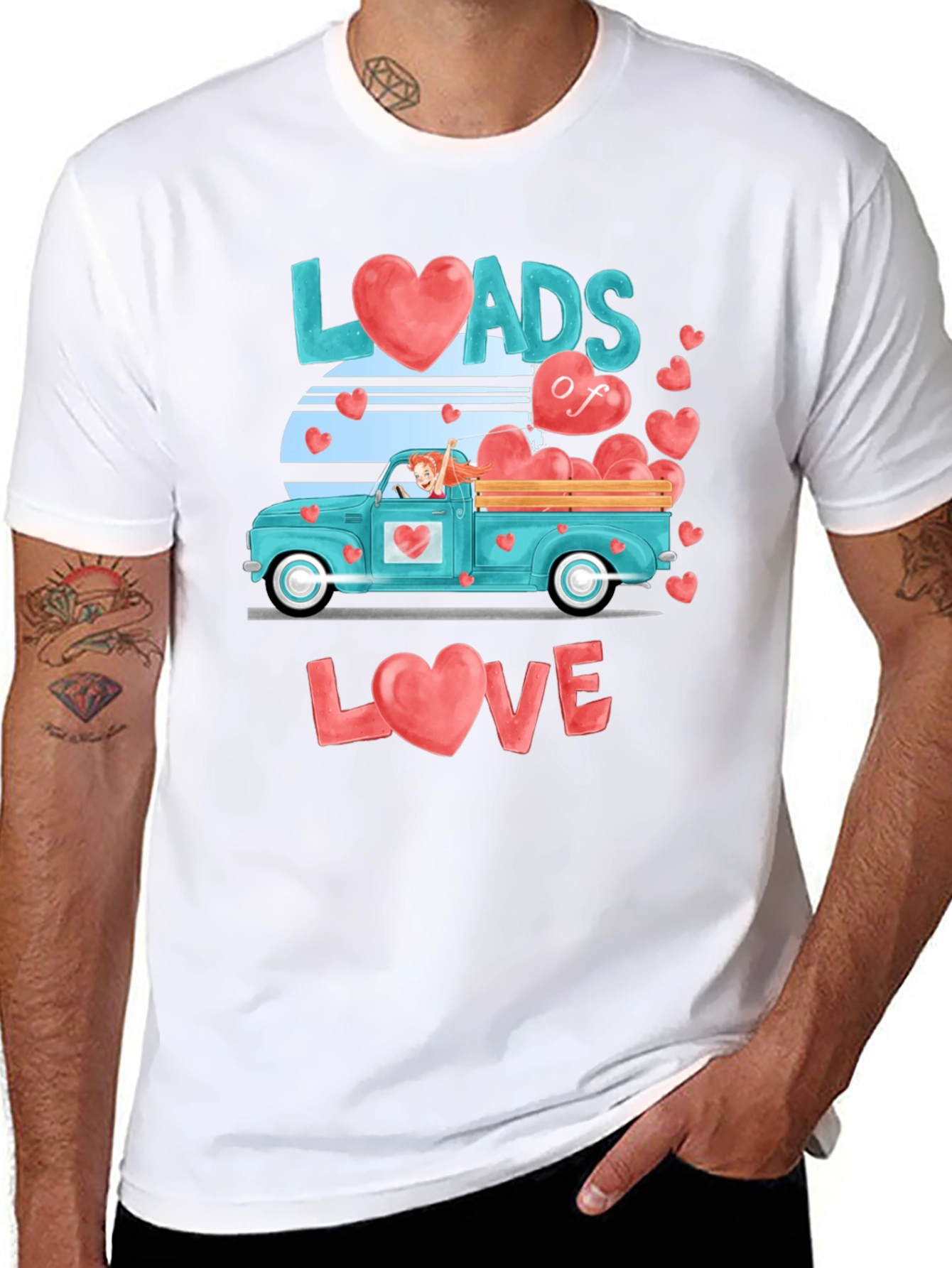 Loads of Love Valentines Day Graphic Tee