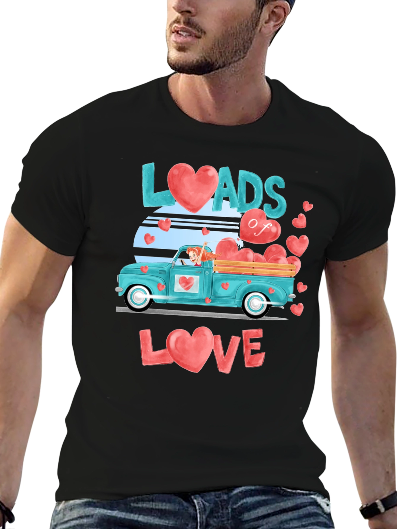 Loads of Love Valentines Day Graphic Tee
