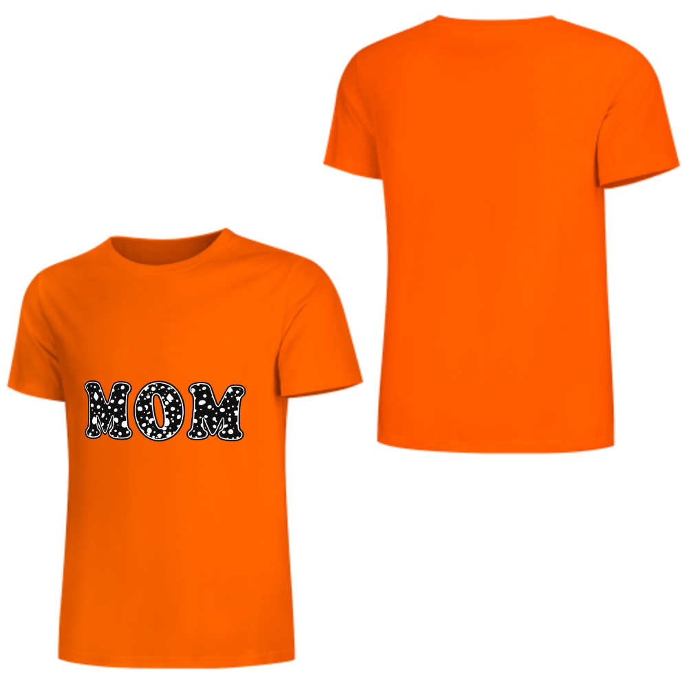 Mom Leopard Print Graphic T-Shirt | Cute Minimalist Mother’s Day Tee(z120)