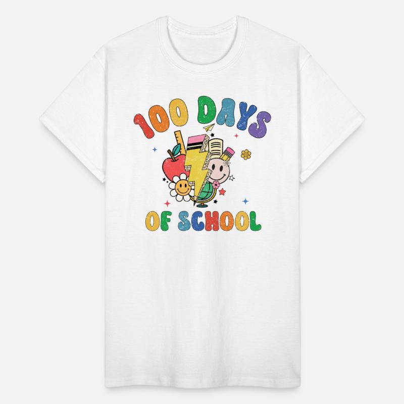100 Days of School Retro Teacher Student
