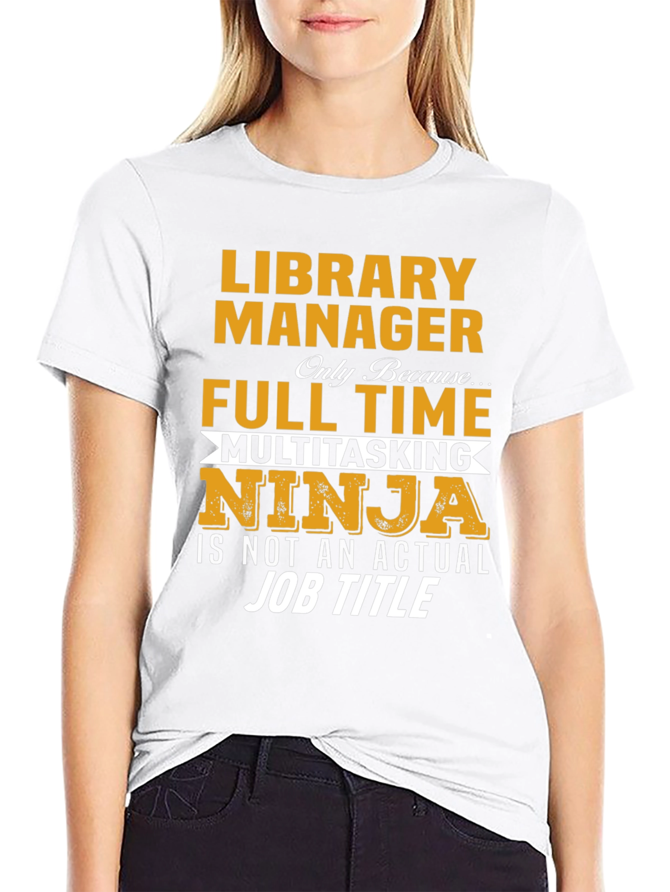 Library Manager Multitasking Ninja T-Shirt