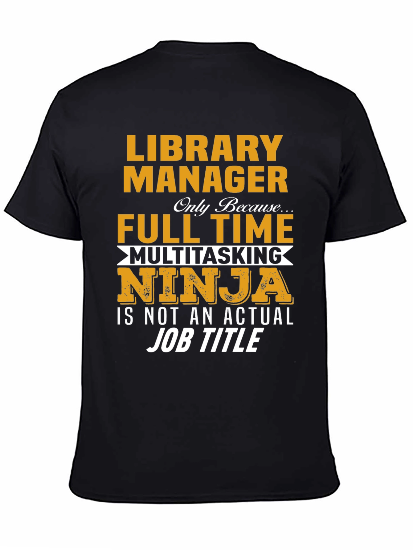 Library Manager Multitasking Ninja T-Shirt