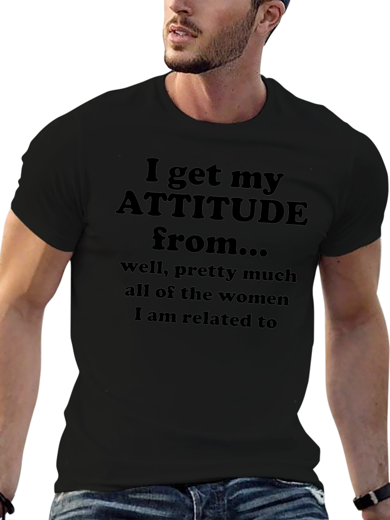 Funny Attitude T-Shirt for Men
