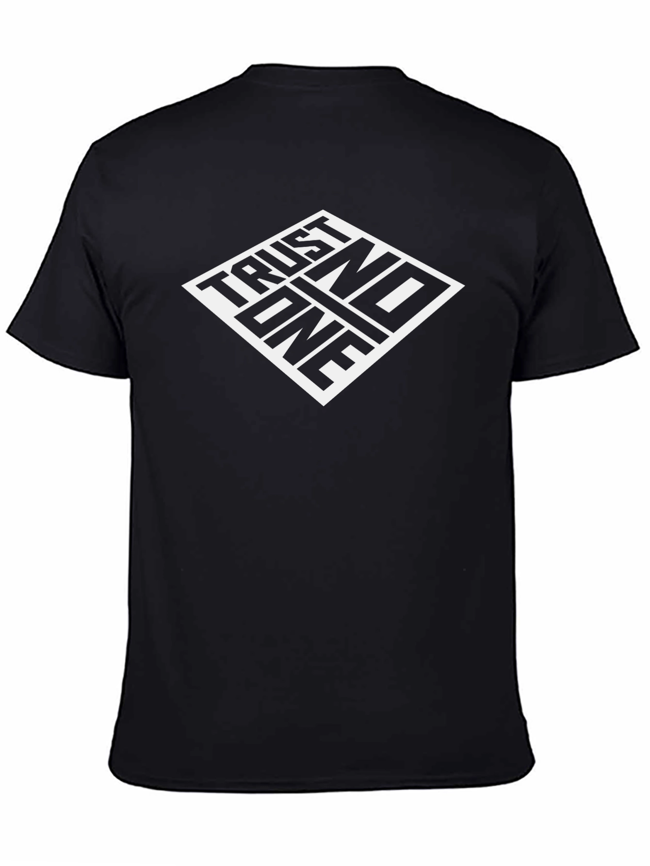 Trust No One Black Graphic Tee