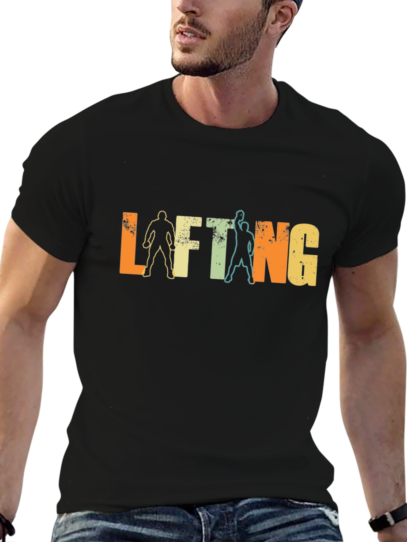 Retro Lifting Graphic T-Shirt