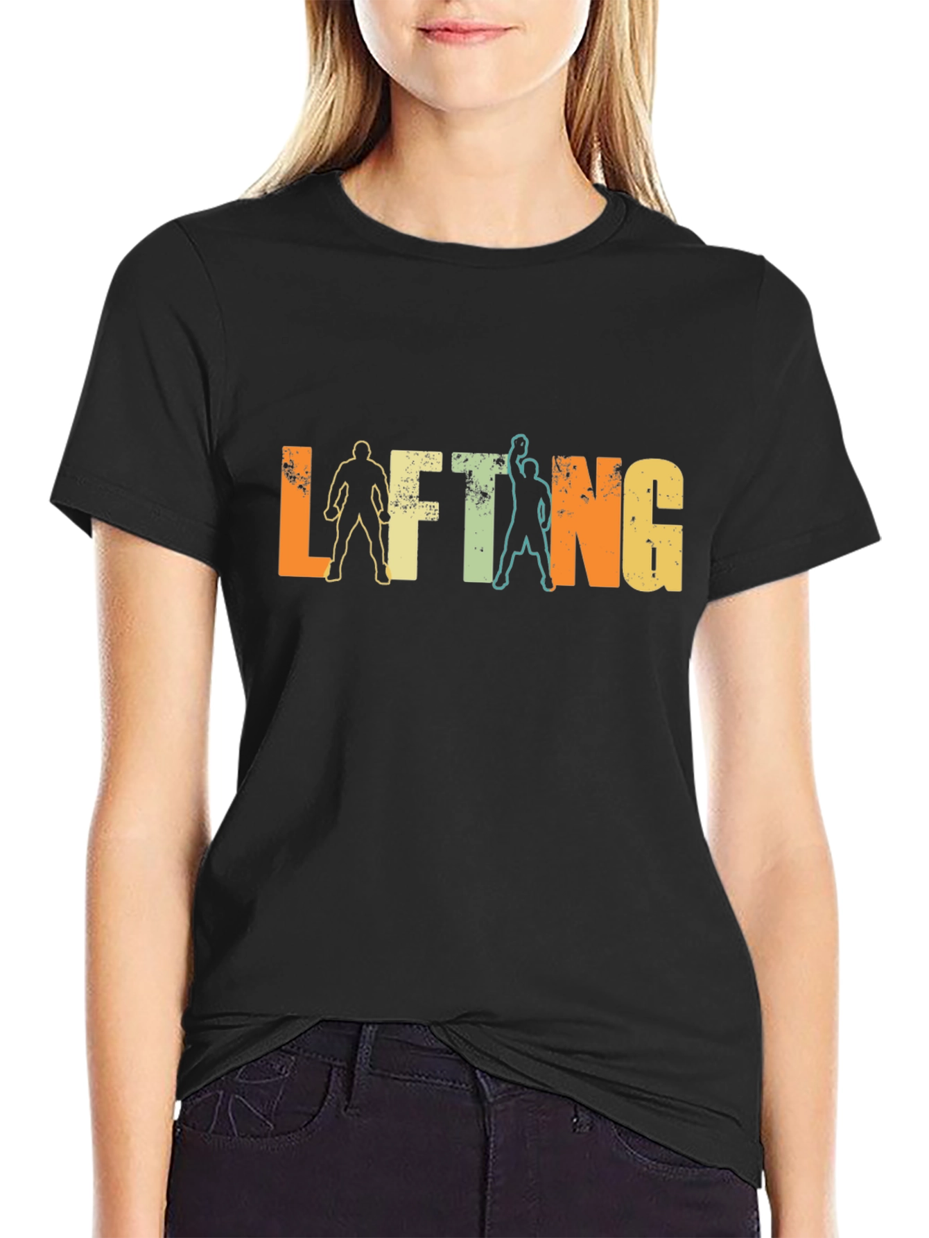 Retro Lifting Graphic T-Shirt