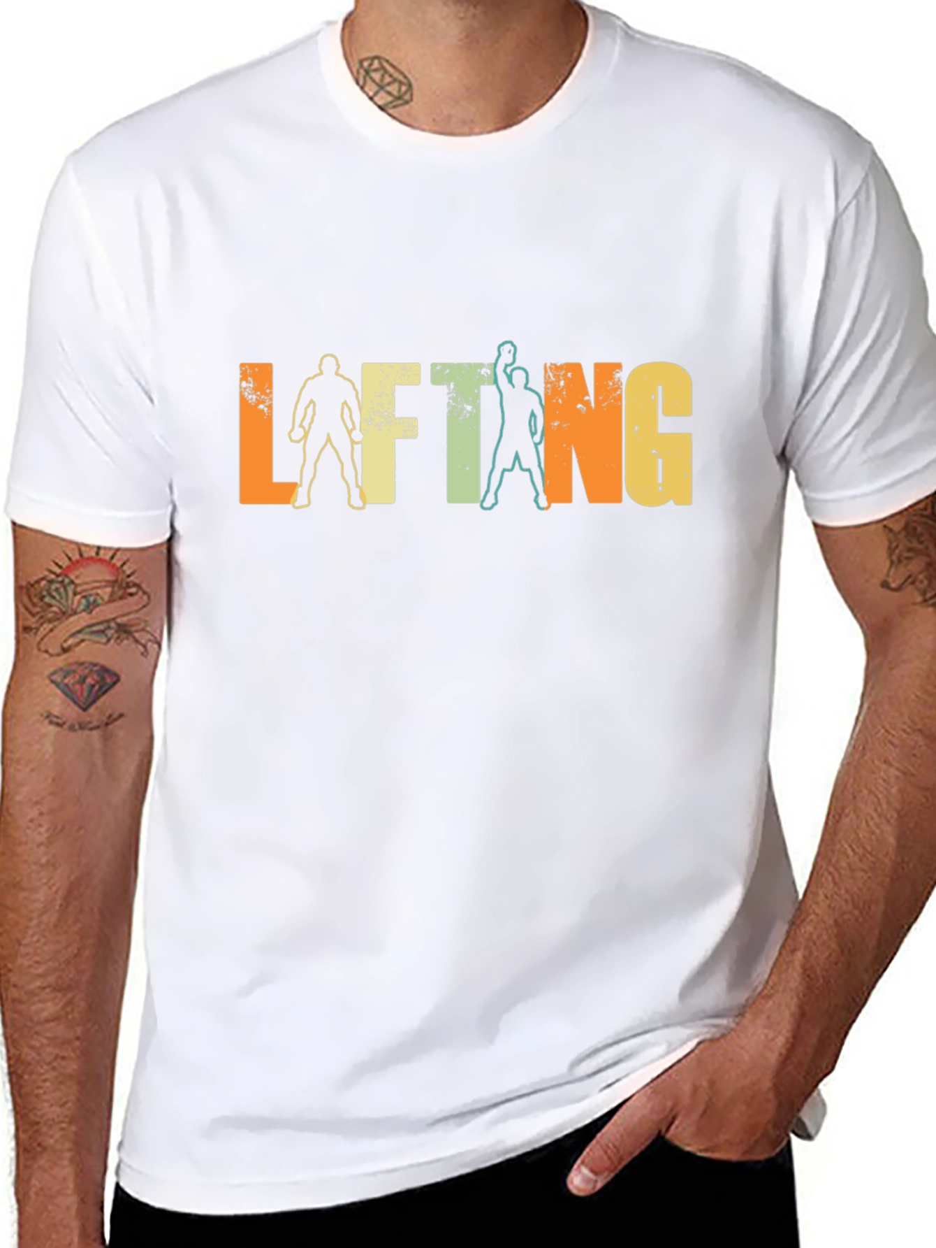 Retro Lifting Graphic T-Shirt