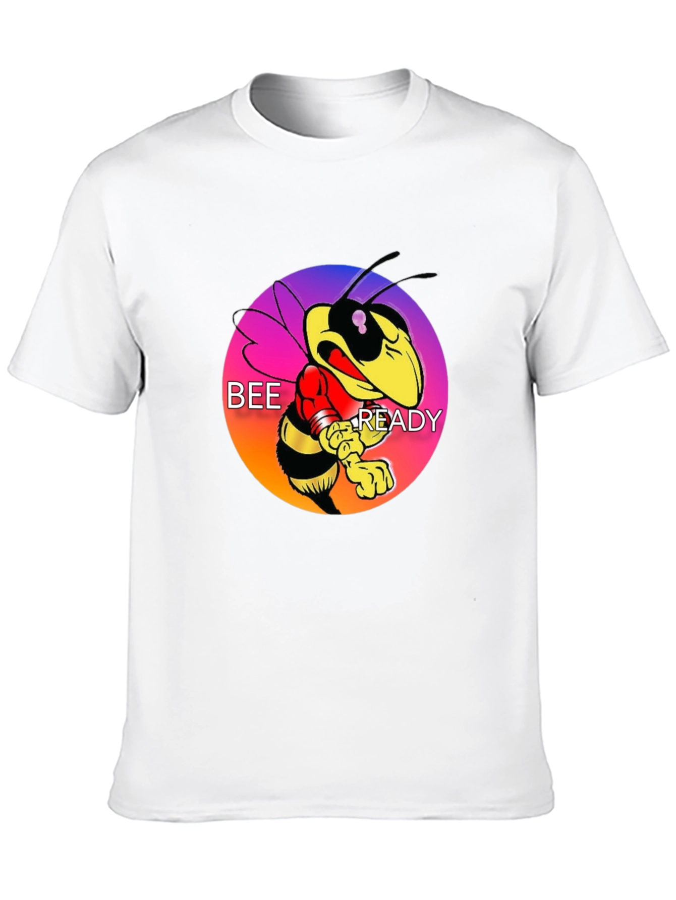 Bee Ready Graphic Tee - Mens Black Cotton T-Shirt